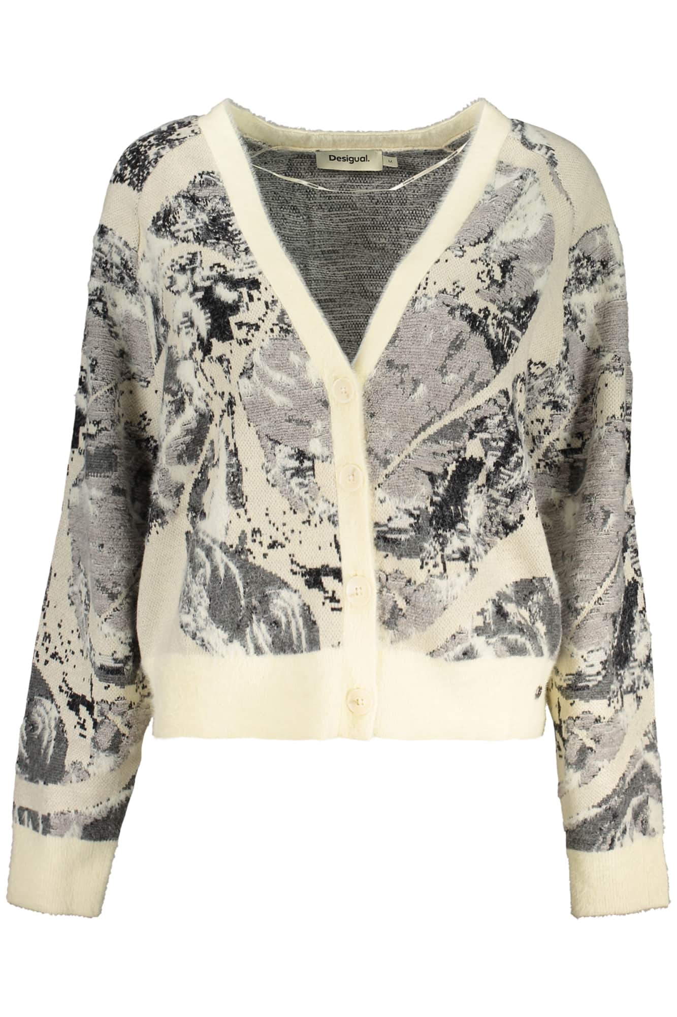 Desigual mujer blanco cárdigan