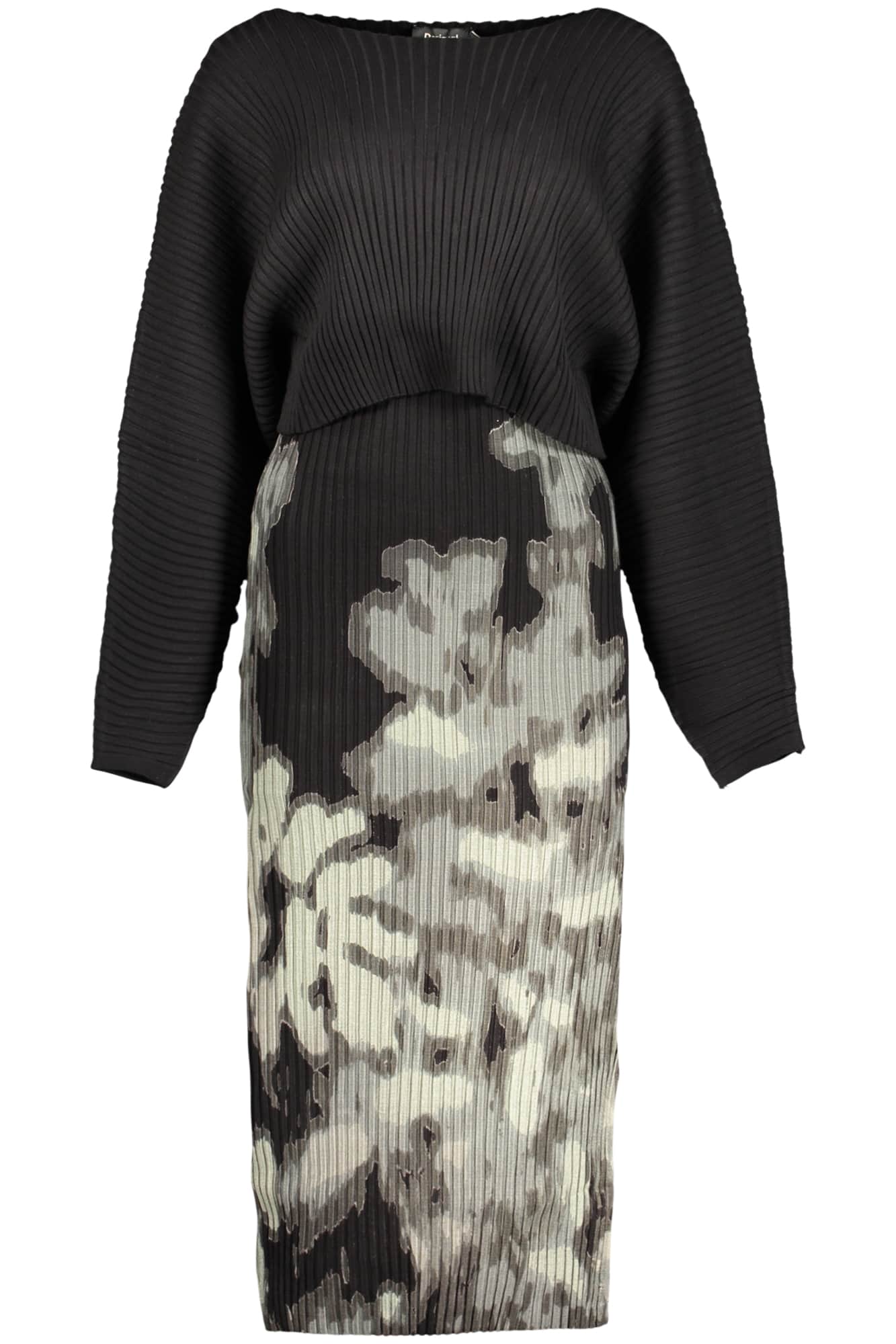 Desigual mujer largo negro vestido