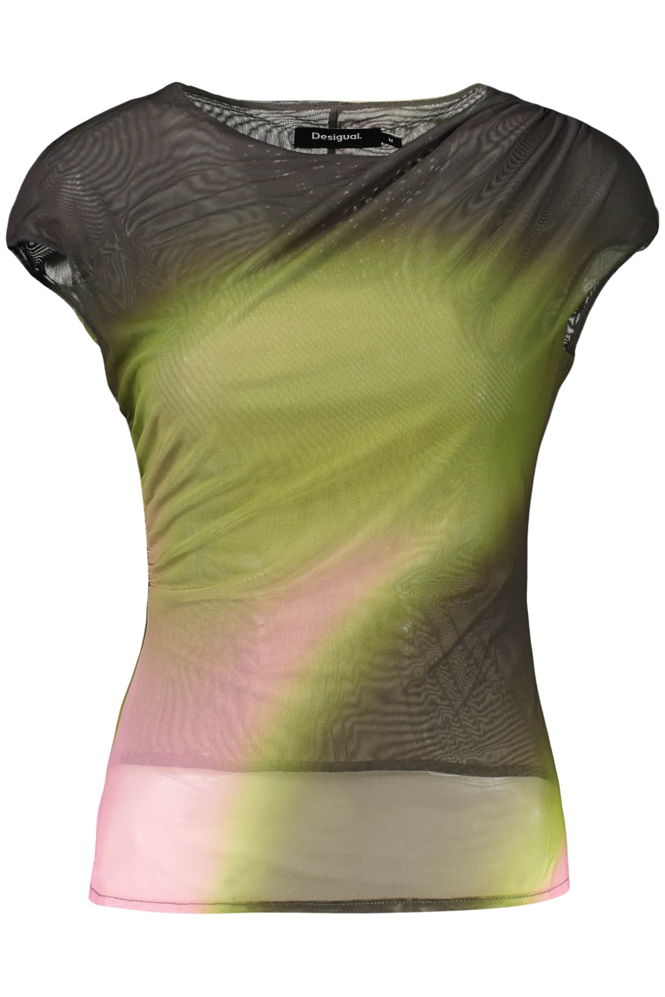 Desigual mujer sin mangas t-camisa verde