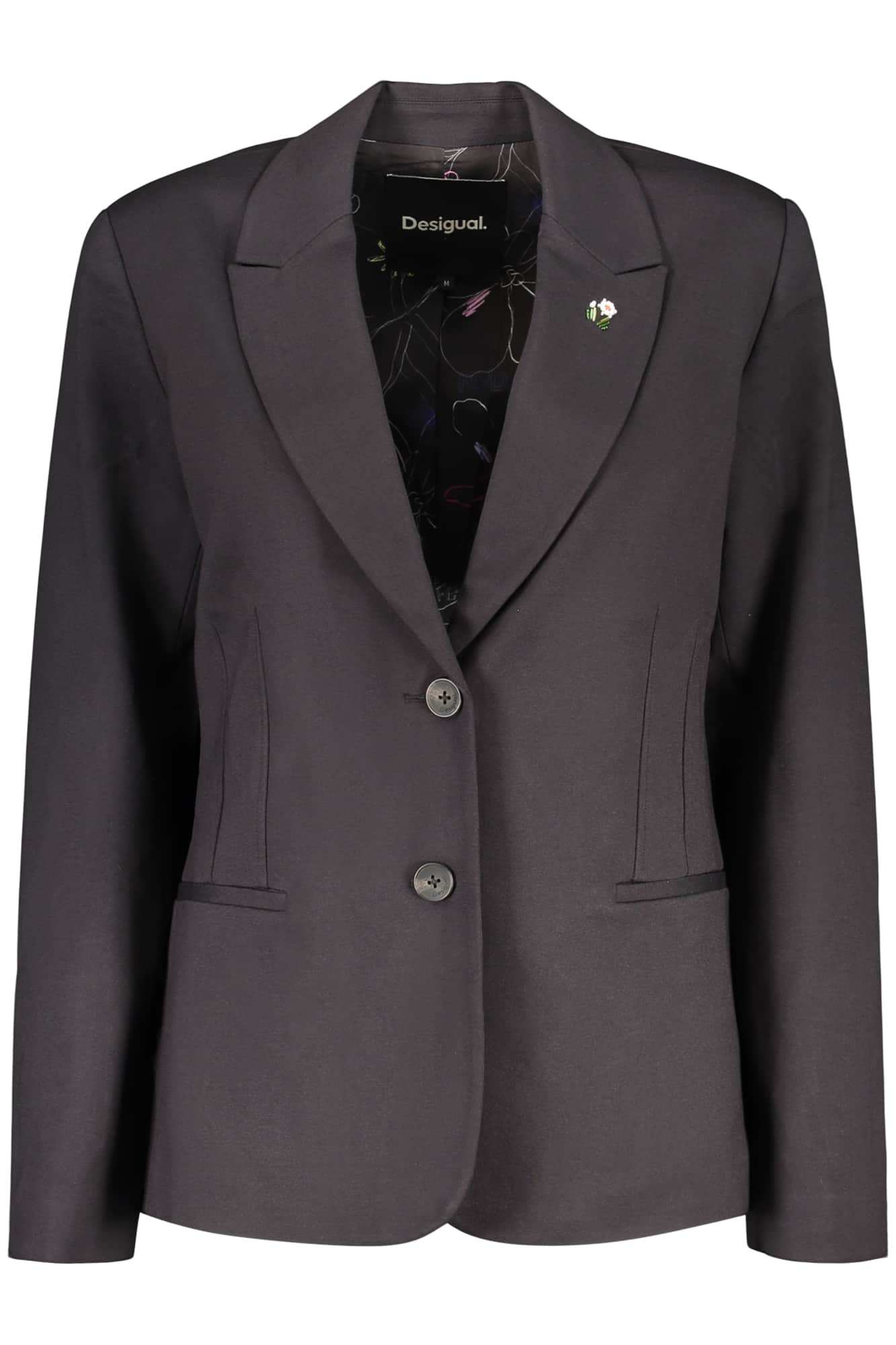 Desigual clásico mujer negro chaqueta