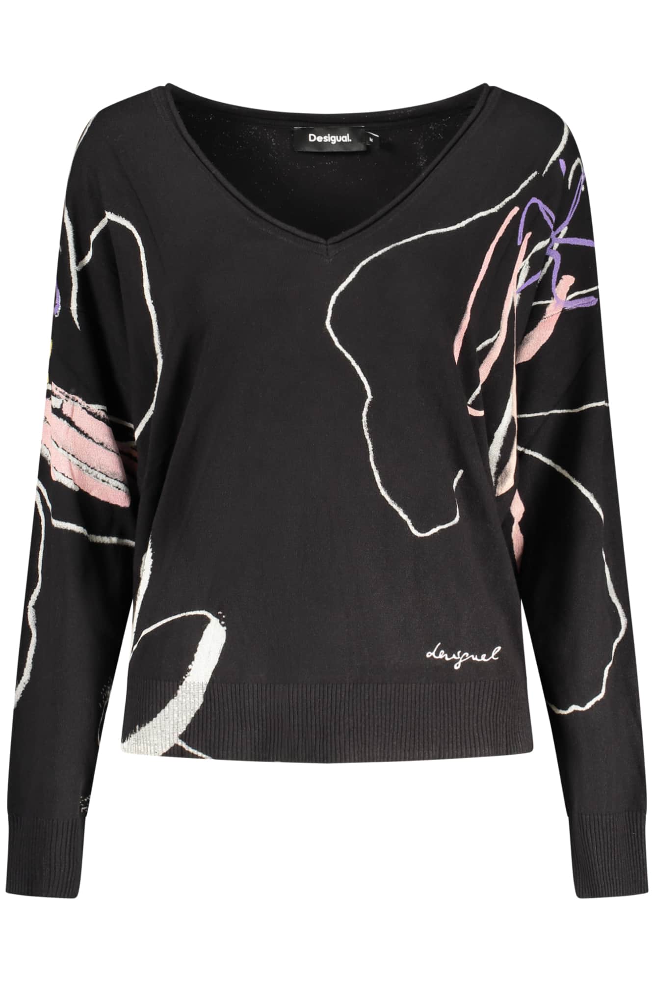Desigual mujer negro jersey