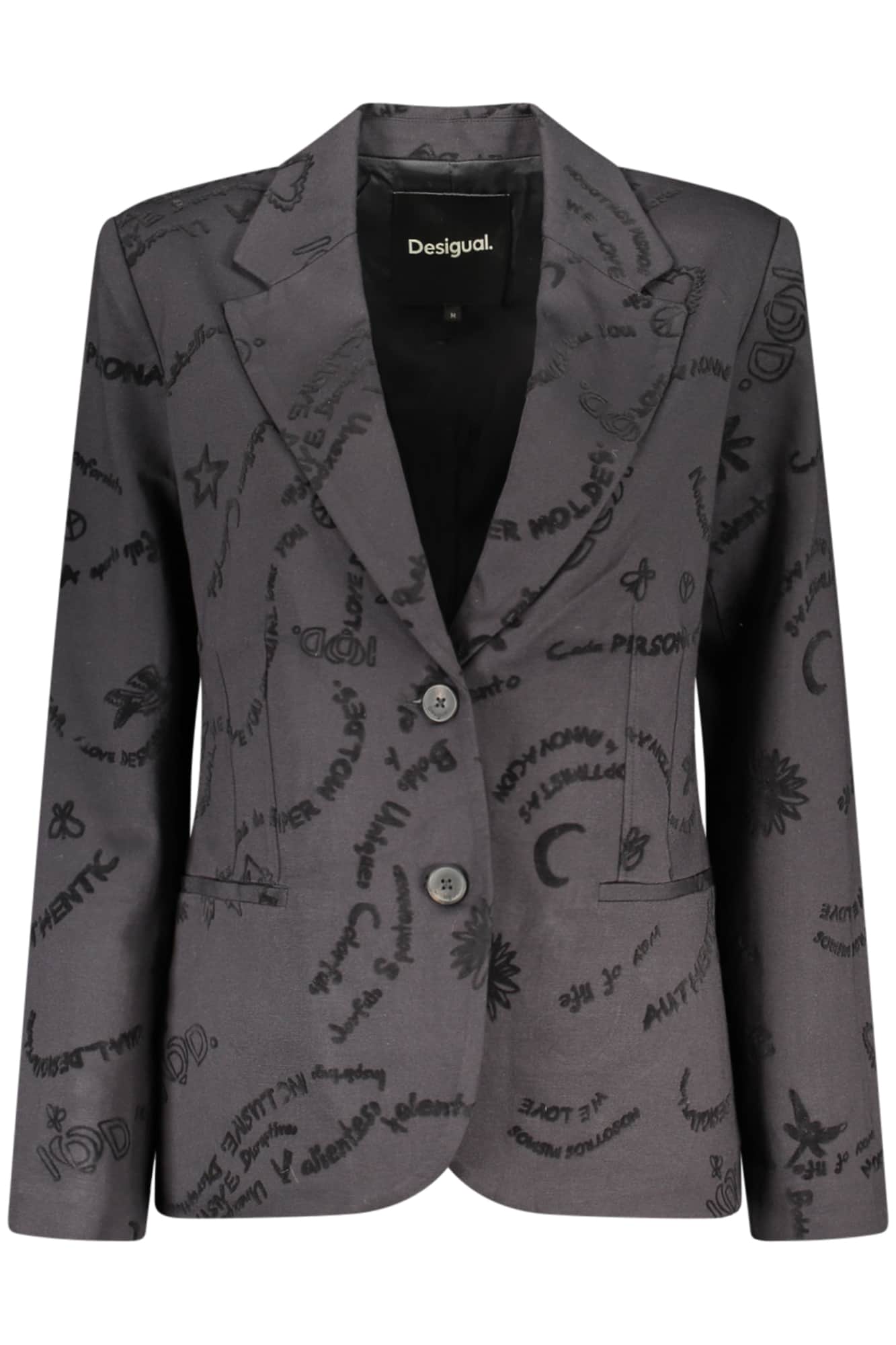 Desigual clásico mujer negro chaqueta