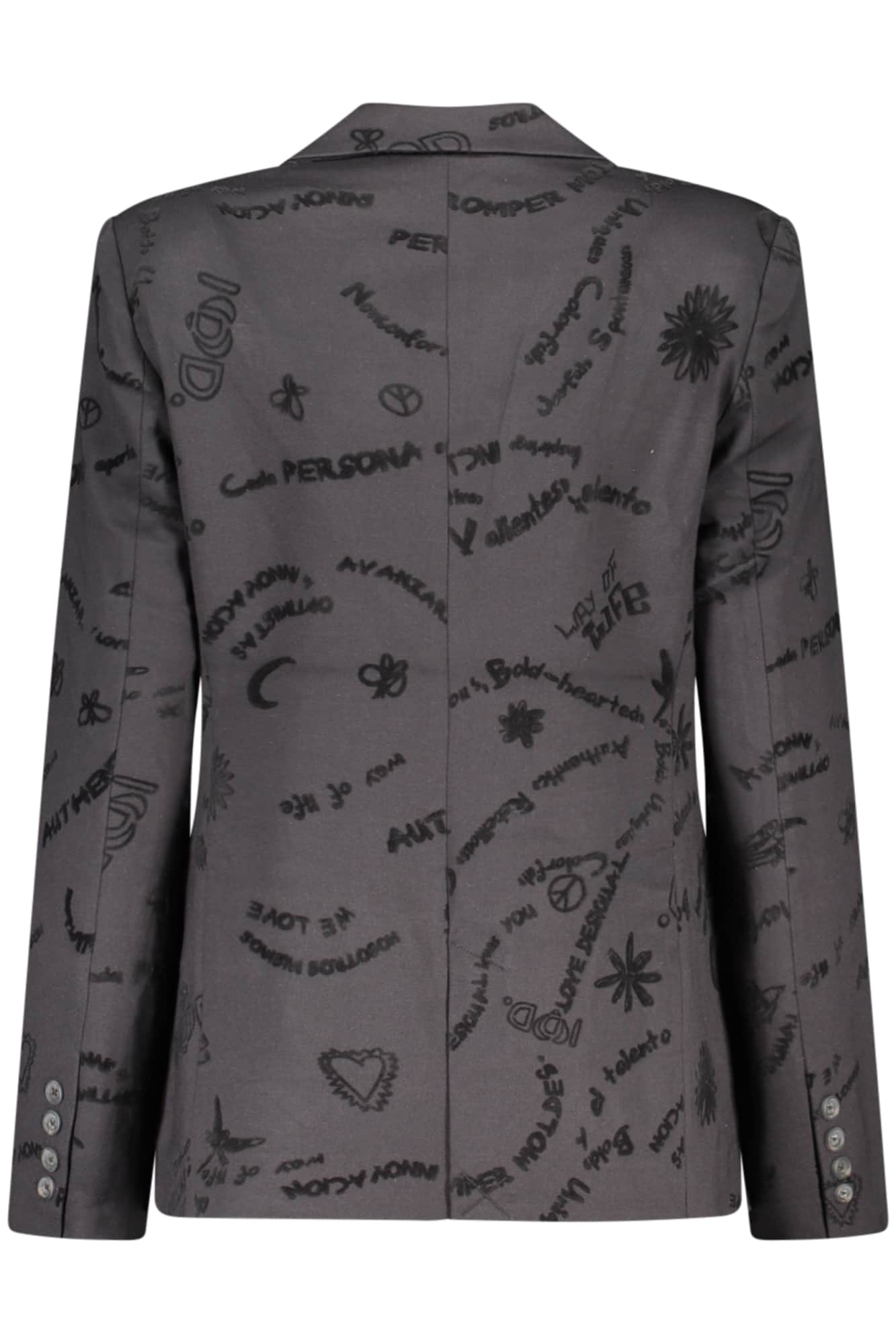 Desigual clásico mujer negro chaqueta