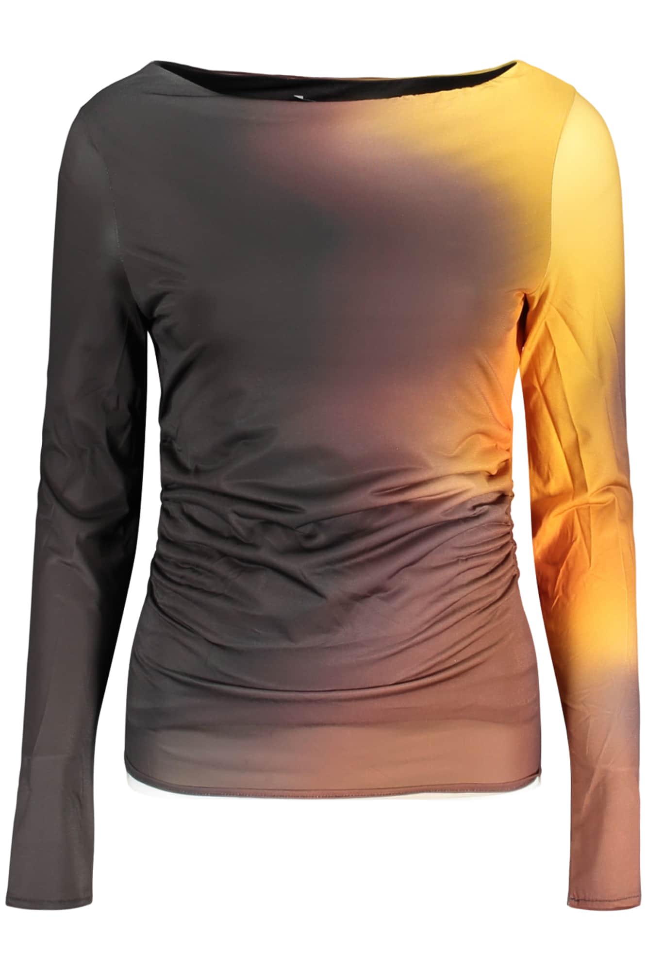 Desigual mujer manga larga t-camisa negro
