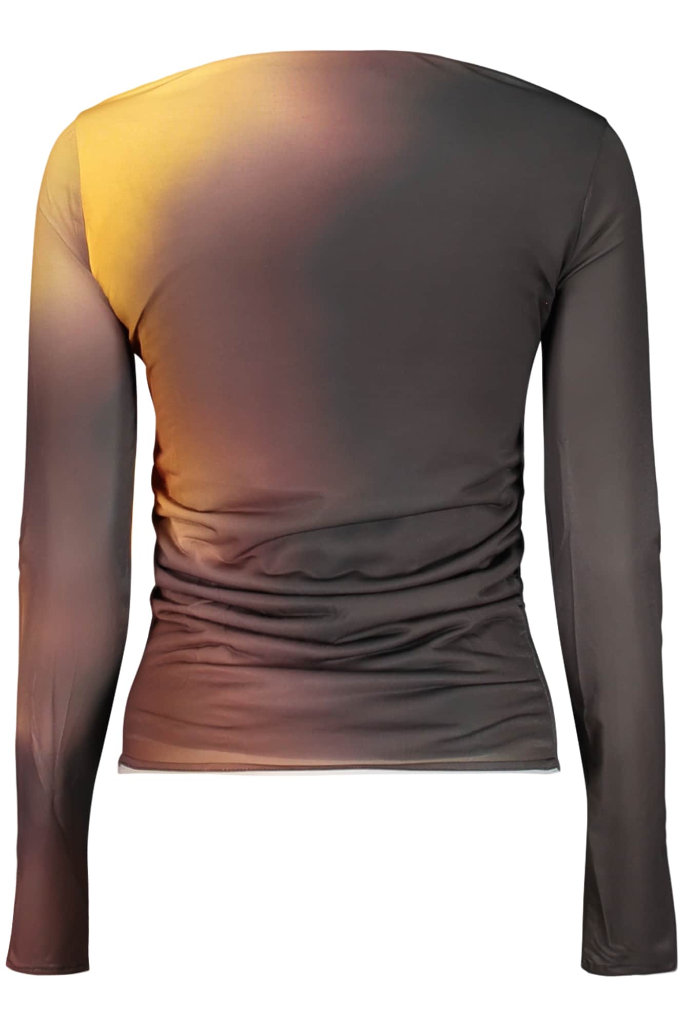 Desigual mujer manga larga t-camisa negro