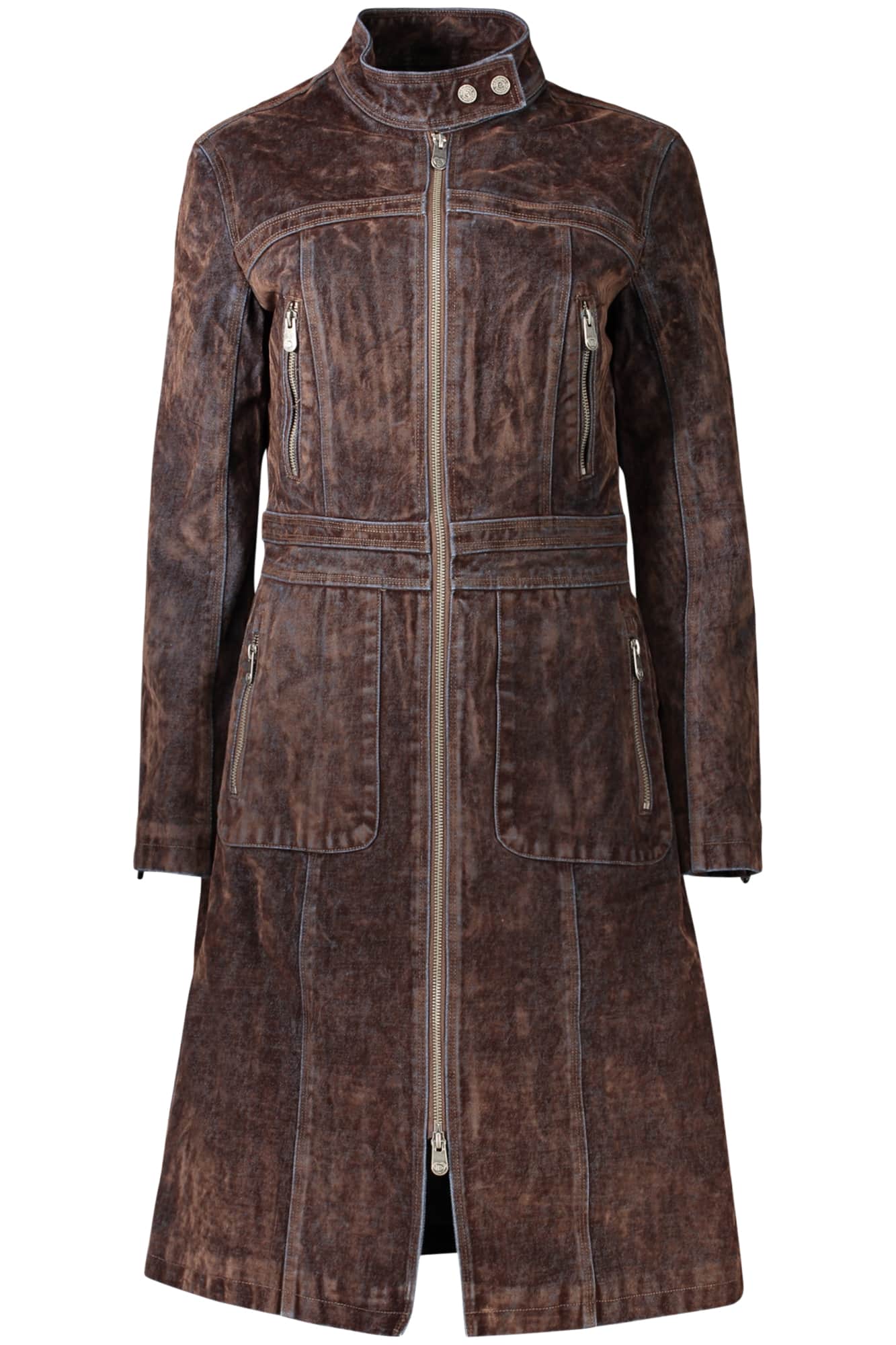 Desigual mujer marrón gabardina