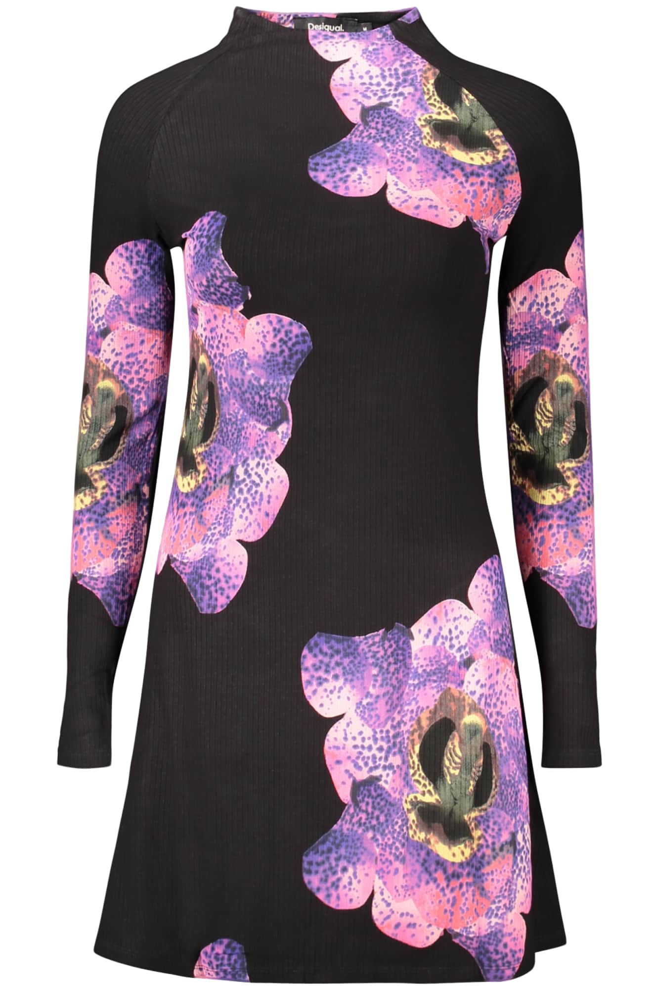 Desigual corto vestido para mujer in negro