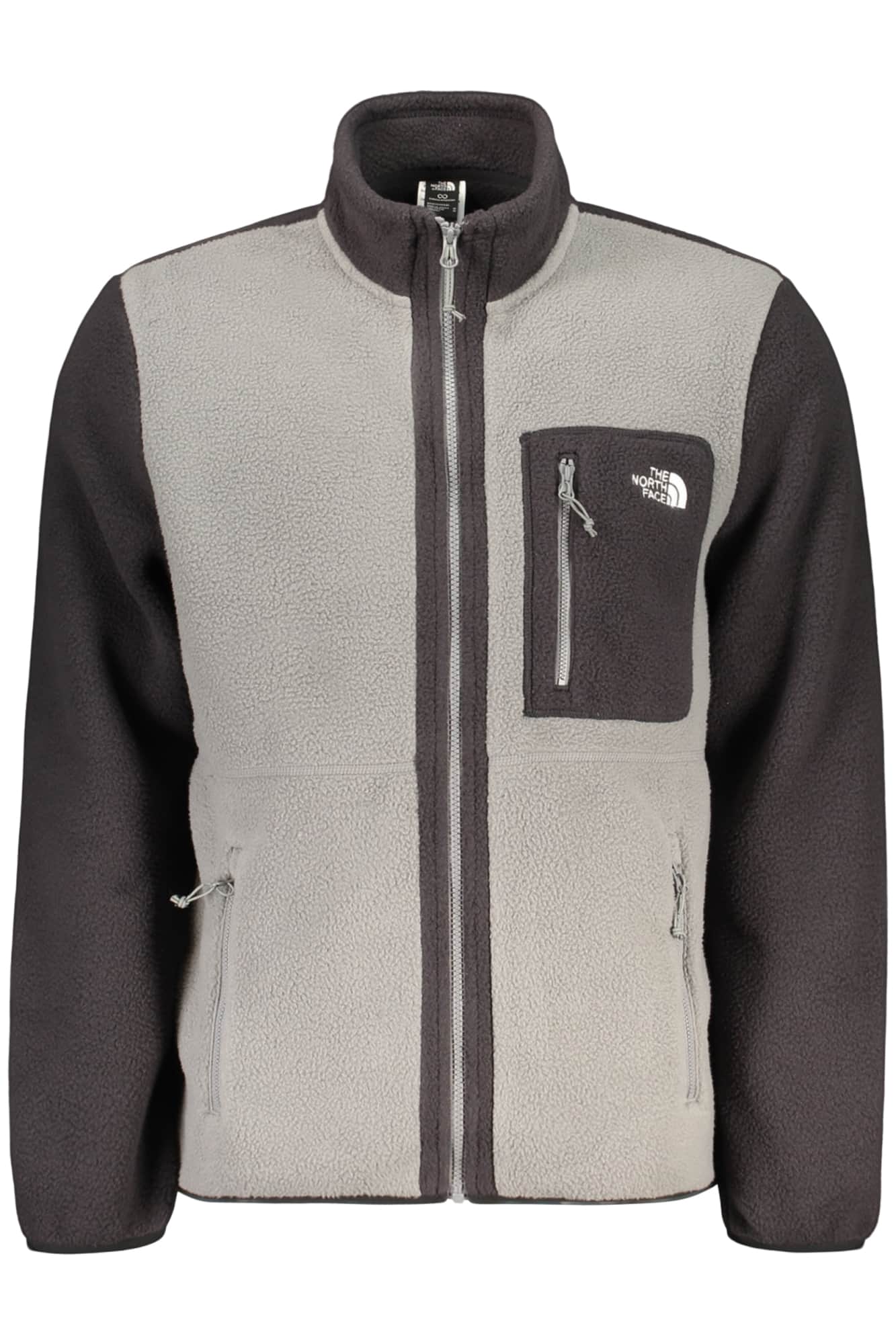 The North Face hombre con cremallera sudadera gris