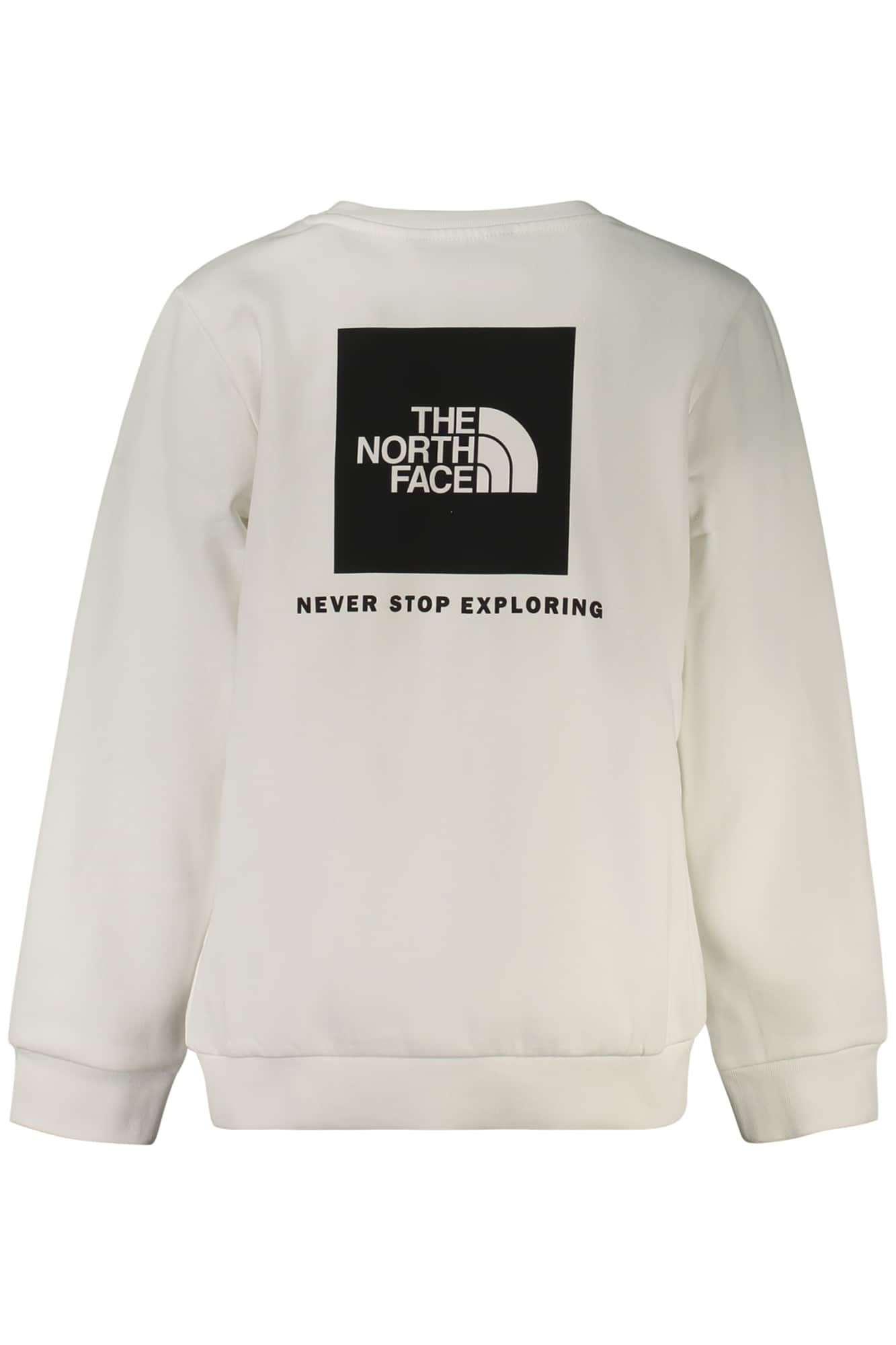 The North Face niños blanco con cremallera sudadera
