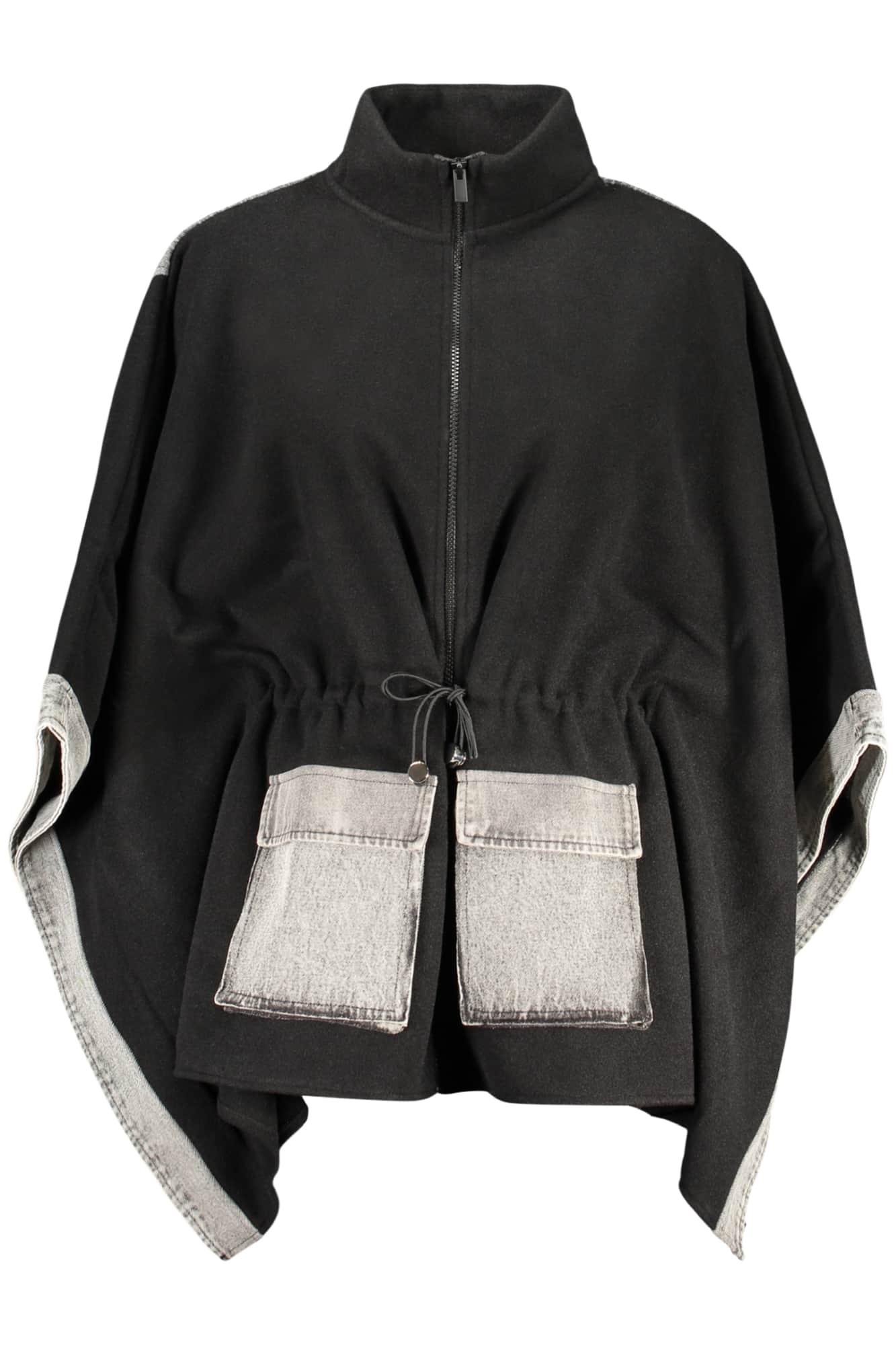 Desigual mujer negro poncho