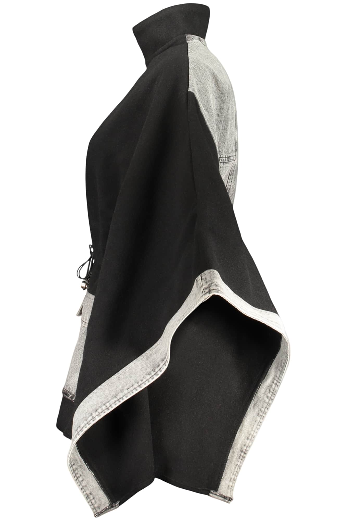 Desigual mujer negro poncho