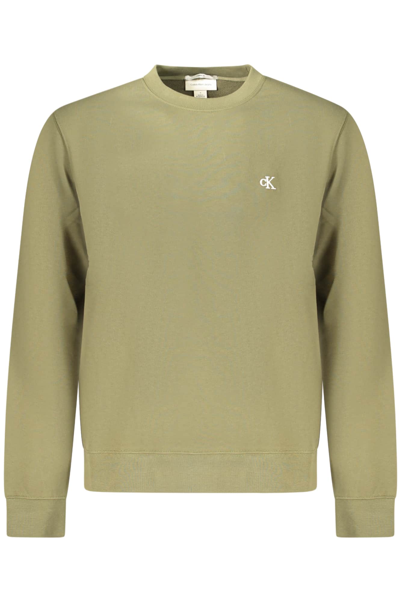 Calvin Klein hombre con cremallera sudadera, verde
