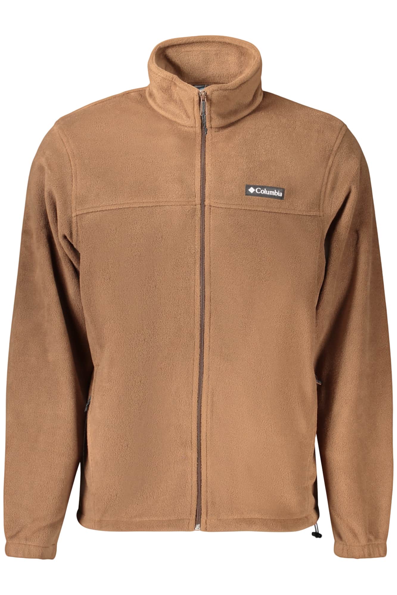 Columbia hombre marrón con cremallera sudadera