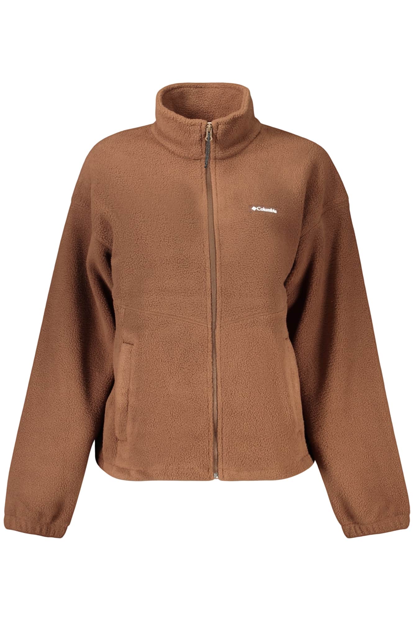 Columbia mujer marrón con cremallera sudadera