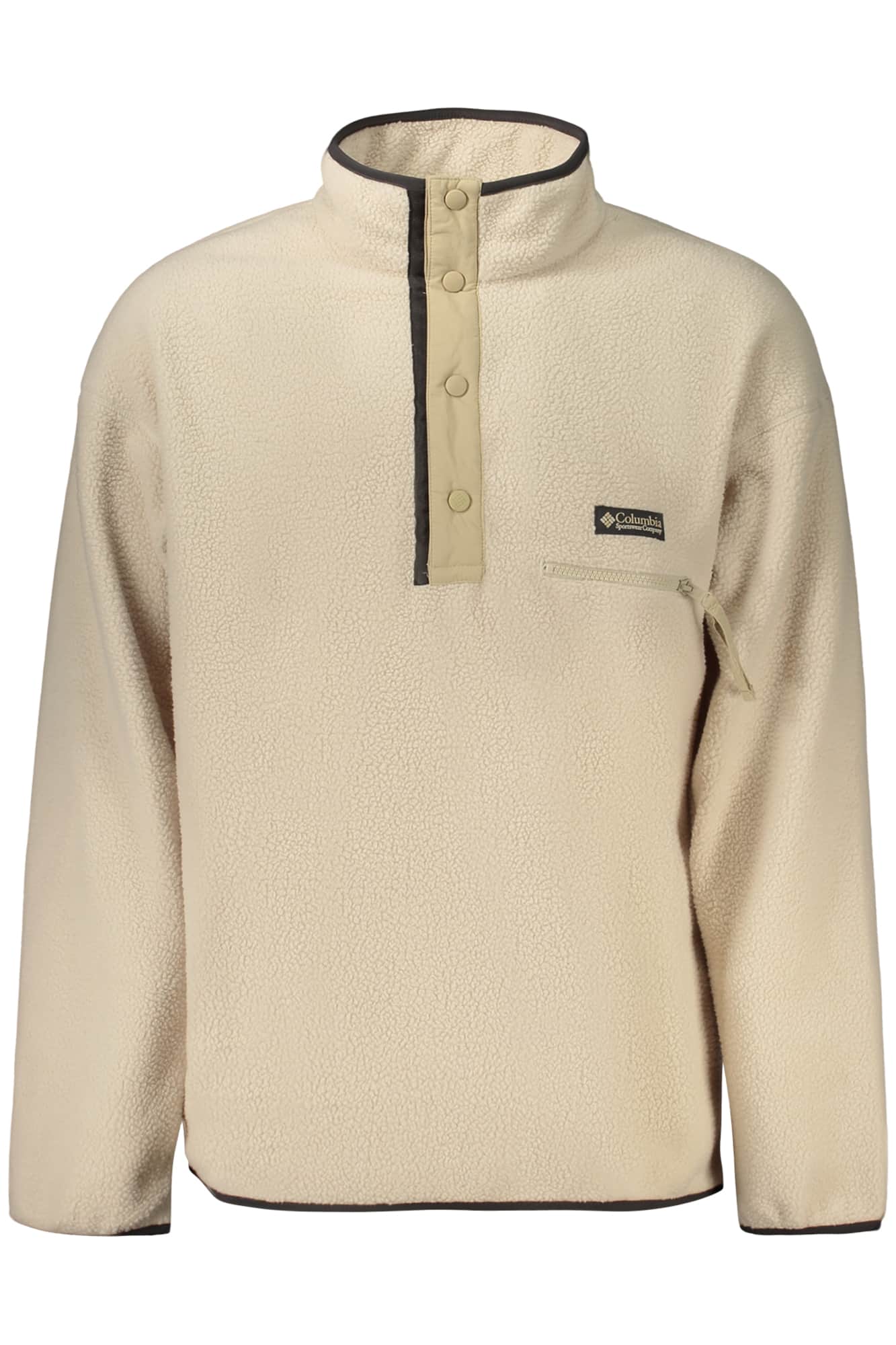 Columbia hombre marrón con cremallera sudadera