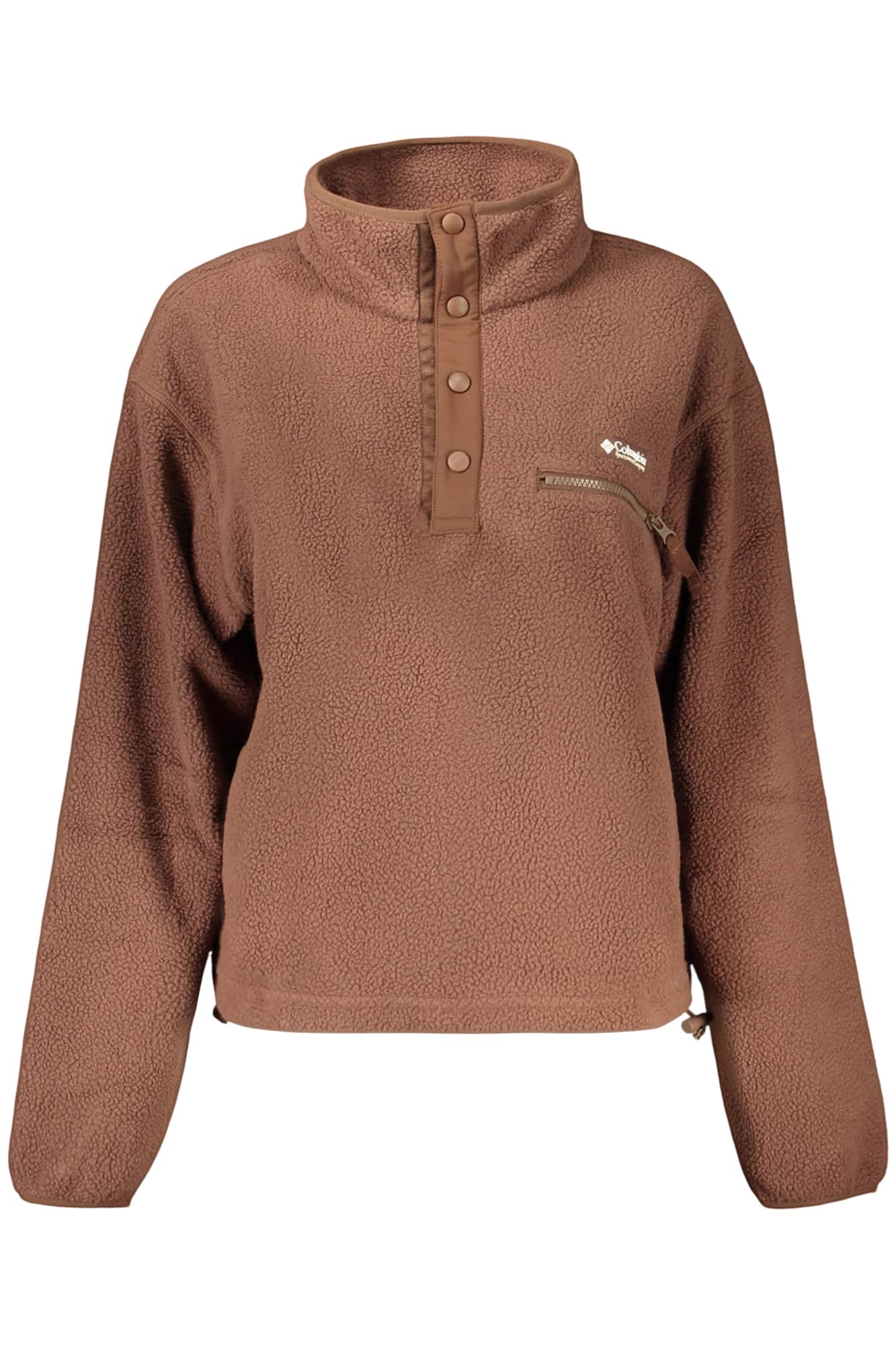 Columbia mujer marrón con cremallera sudadera