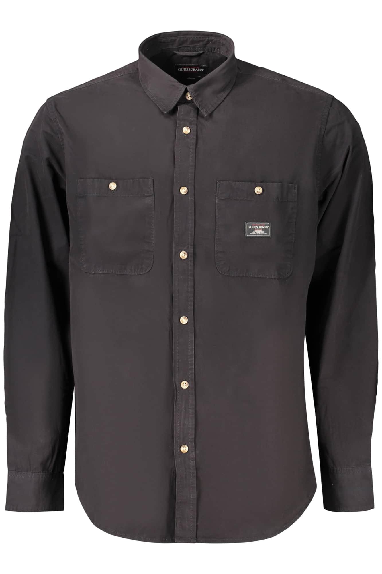 Guess vaqueros hombre manga larga camisa negro