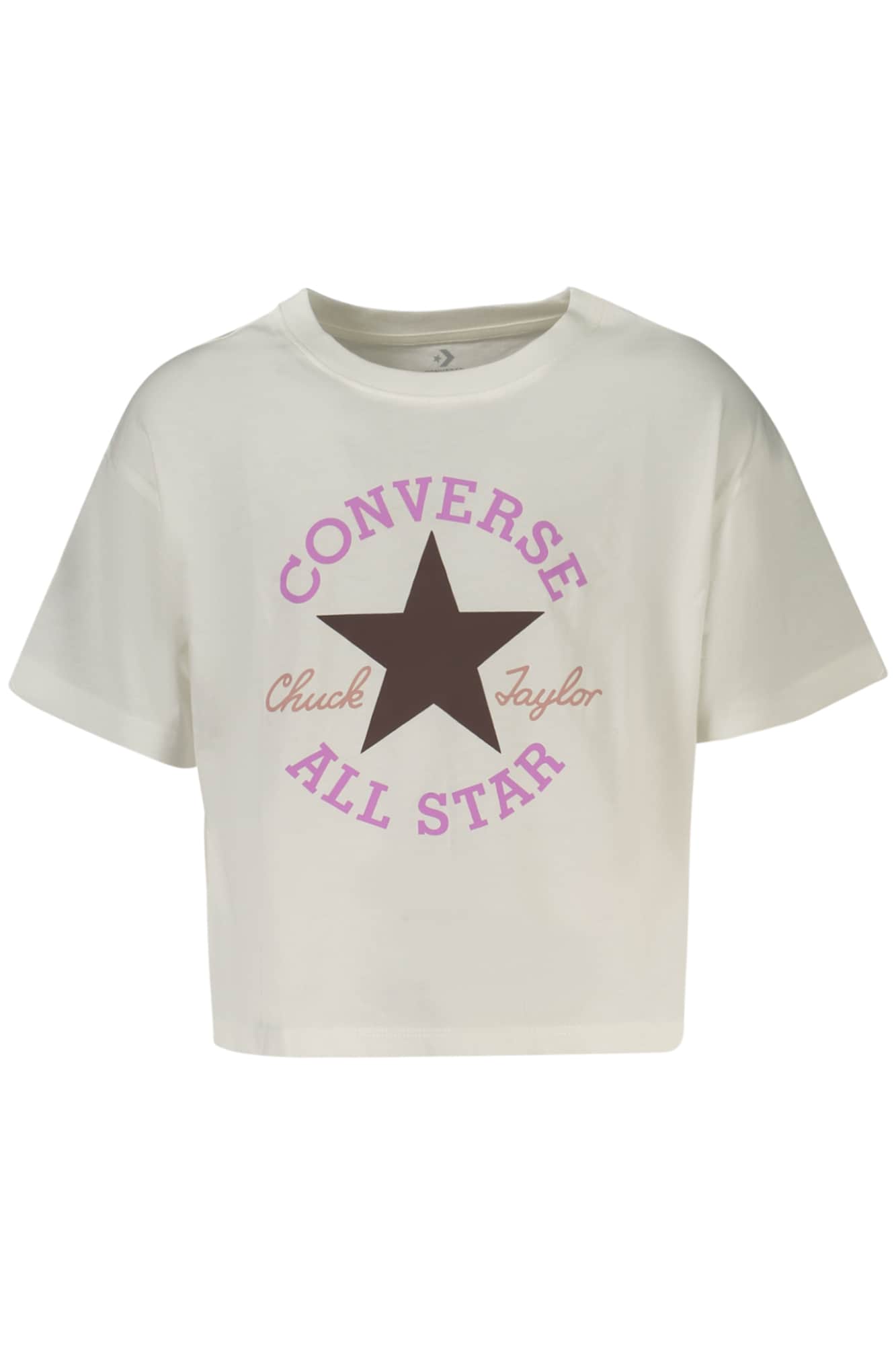 Converse Niñas Manga Corta T-Camisa, Negro