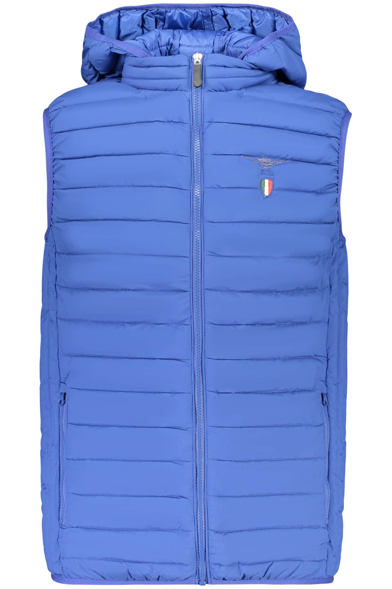 Military academy hombre marrón sin mangas chaqueta