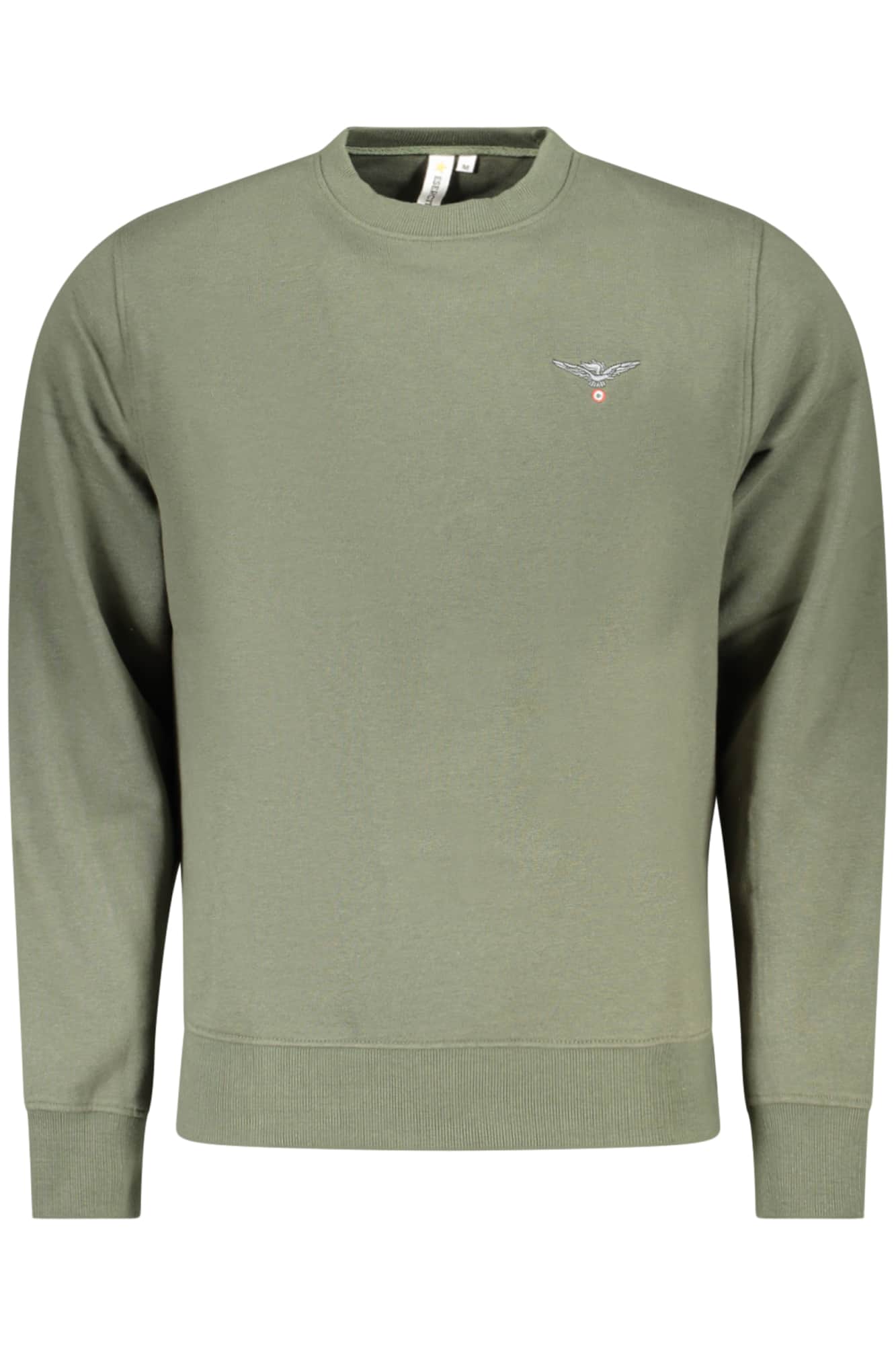 Military academy hombre con cremallera sudadera, verde