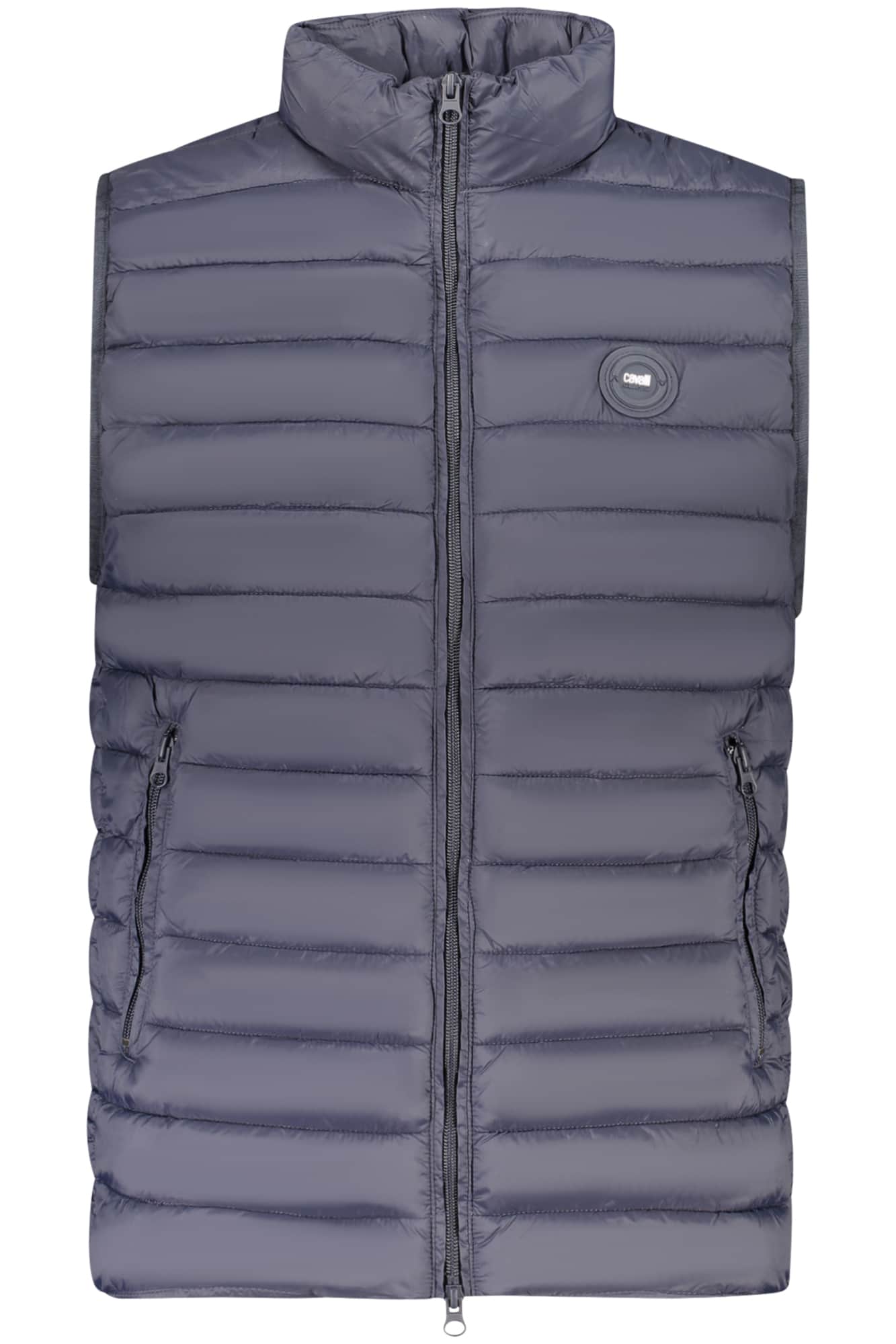 Cavalli Class hombre azul sin mangas chaqueta