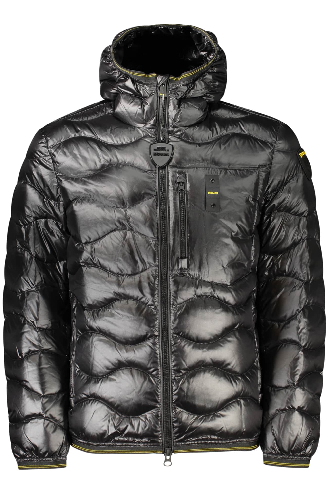 Blauer hombre blanco chaqueta