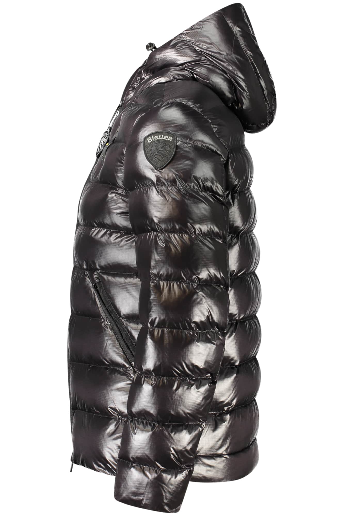 Blauer hombre verde chaqueta