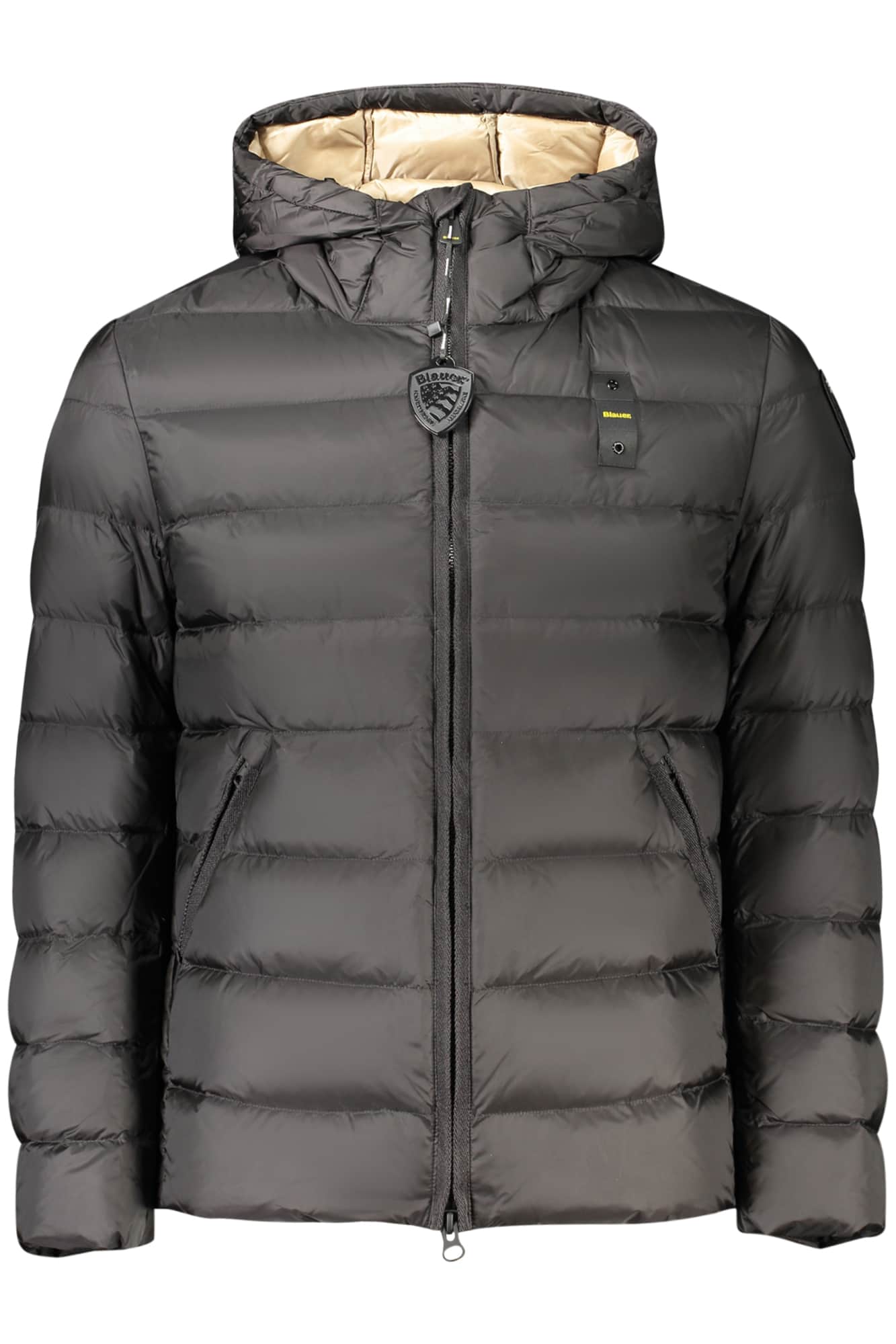 Blauer hombre azul chaqueta