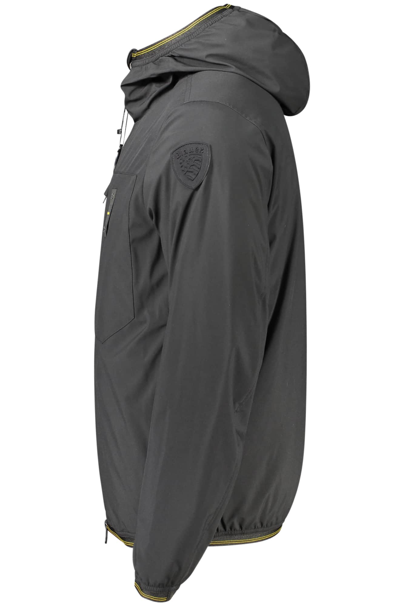 Blauer hombre negro chaqueta