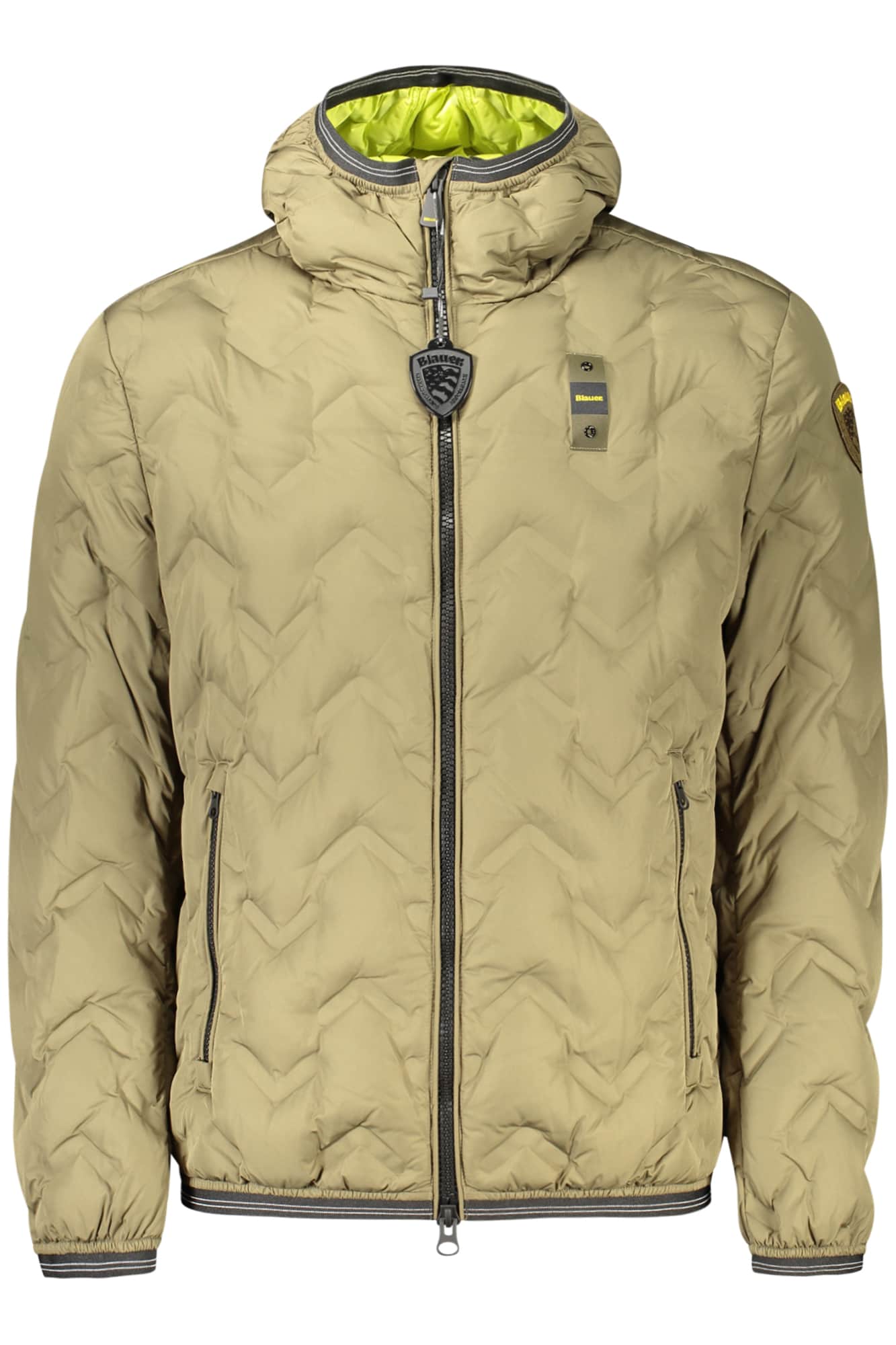 Blauer hombre negro chaqueta
