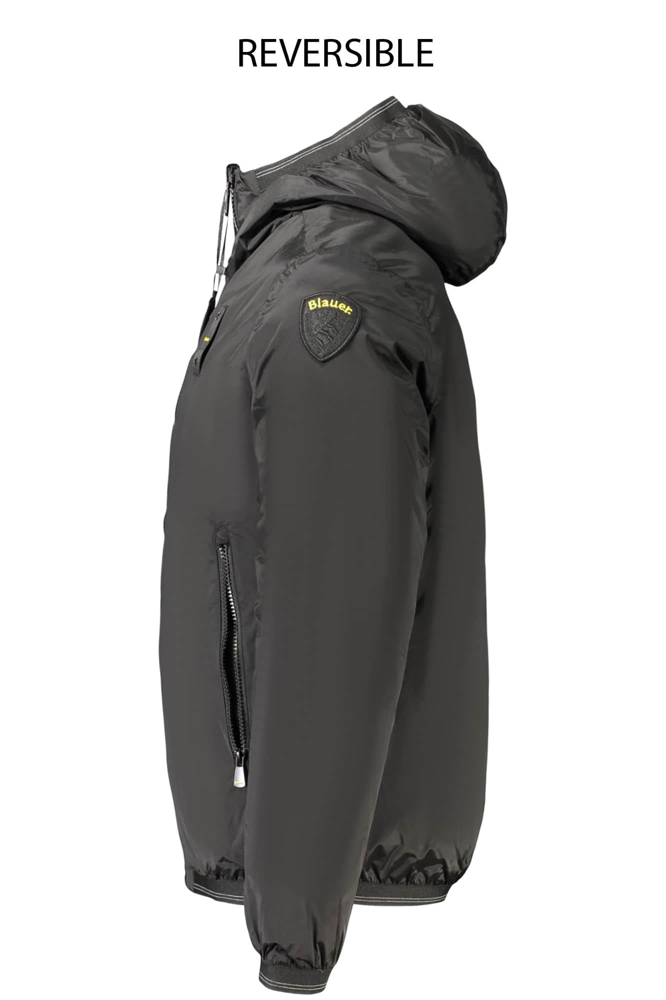 Blauer hombre azul chaqueta