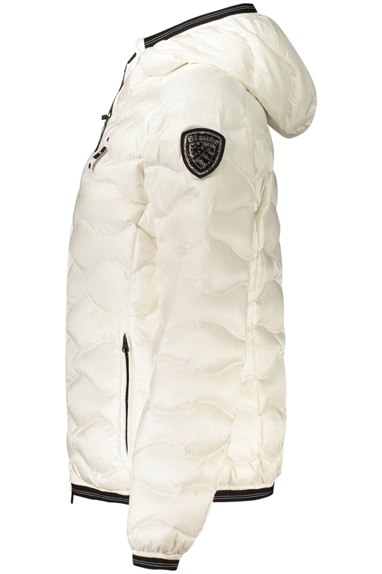 Blauer mujer blanco chaqueta
