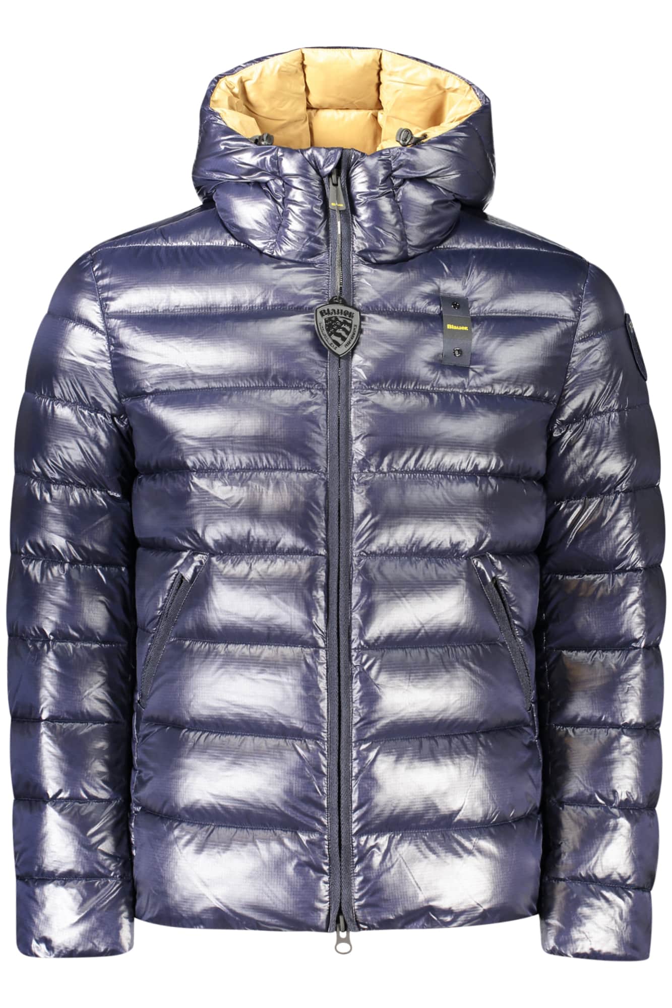 Blauer hombre verde chaqueta