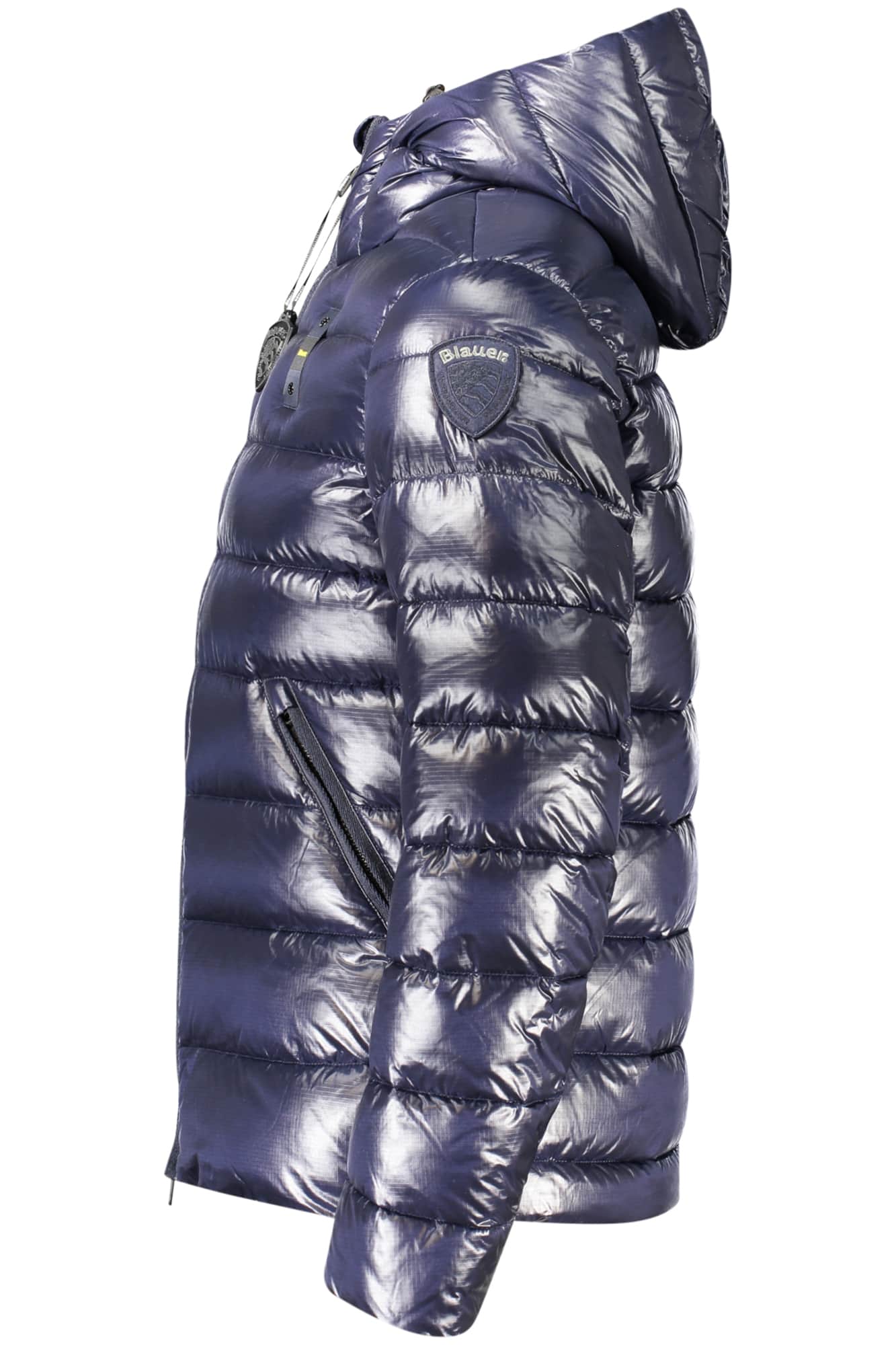 Blauer hombre verde chaqueta