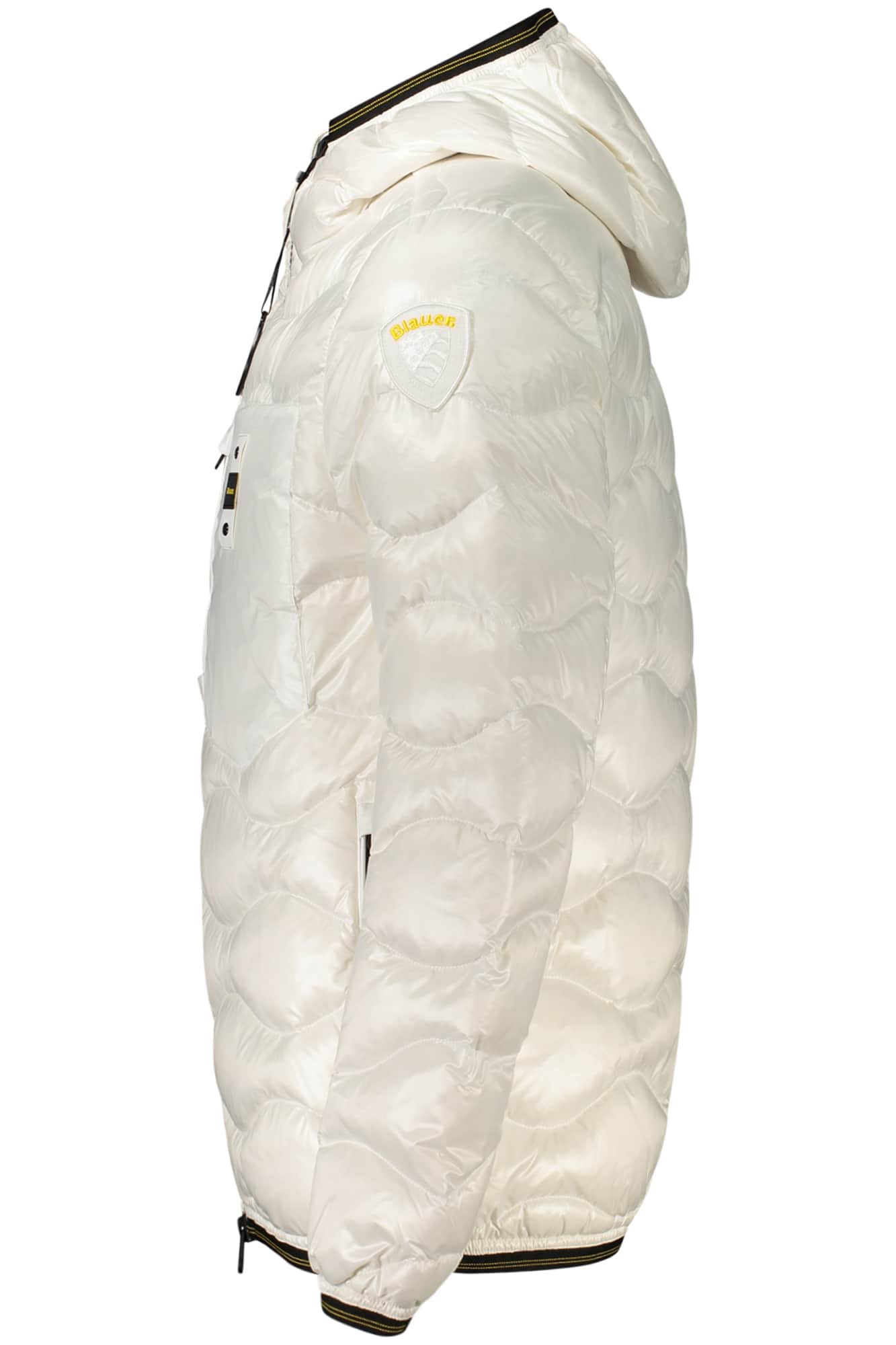 Blauer hombre blanco chaqueta