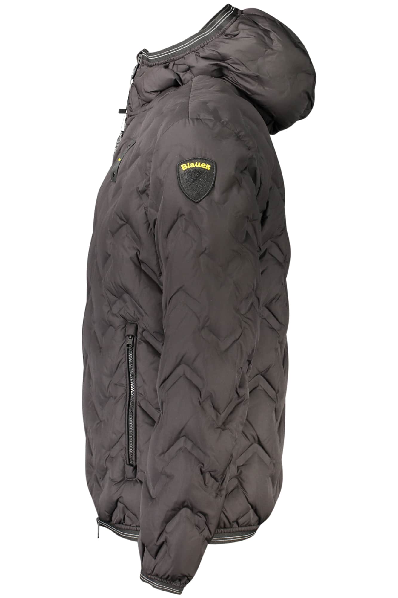 Blauer hombre negro chaqueta