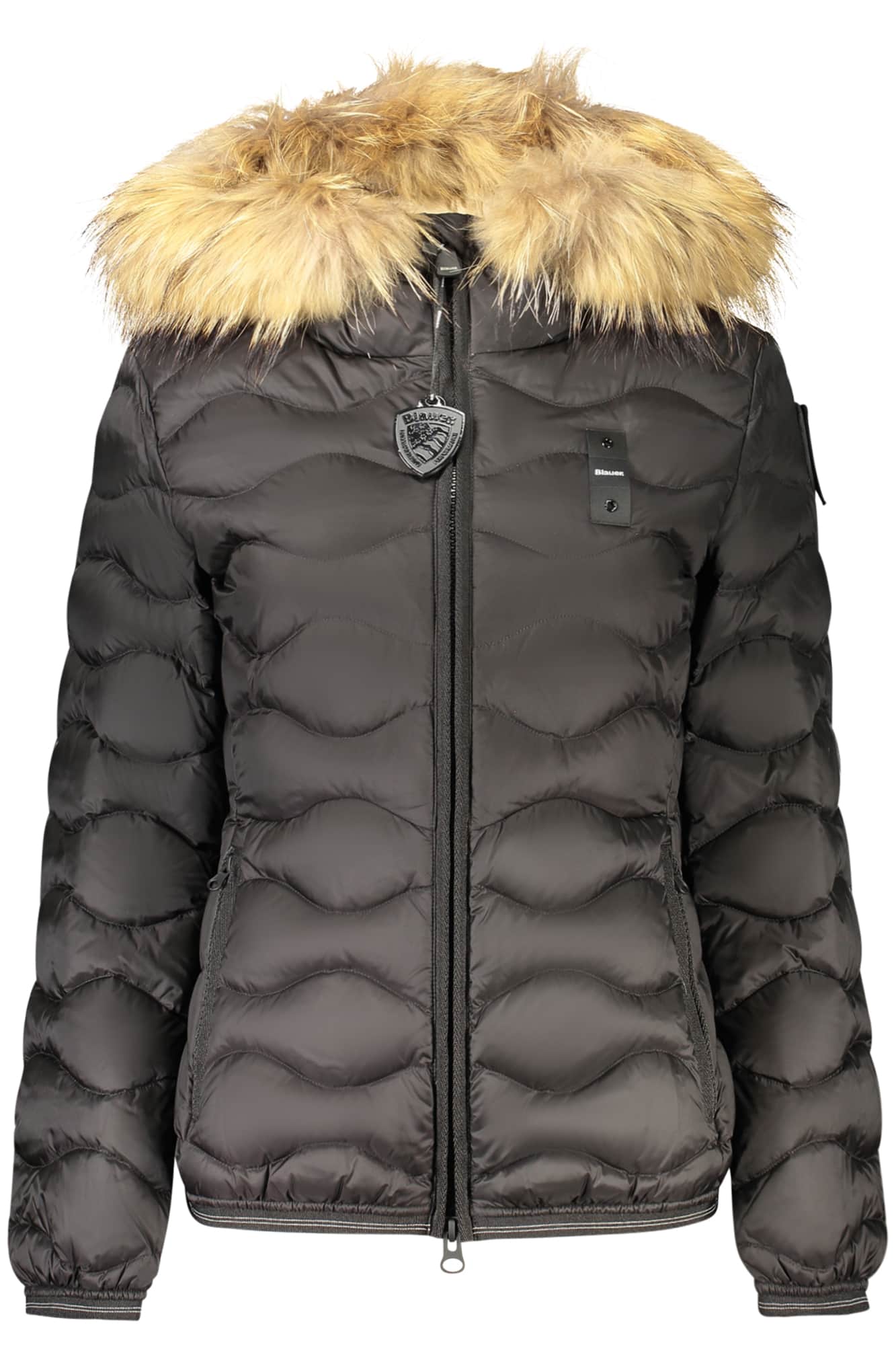 Blauer mujer negro chaqueta