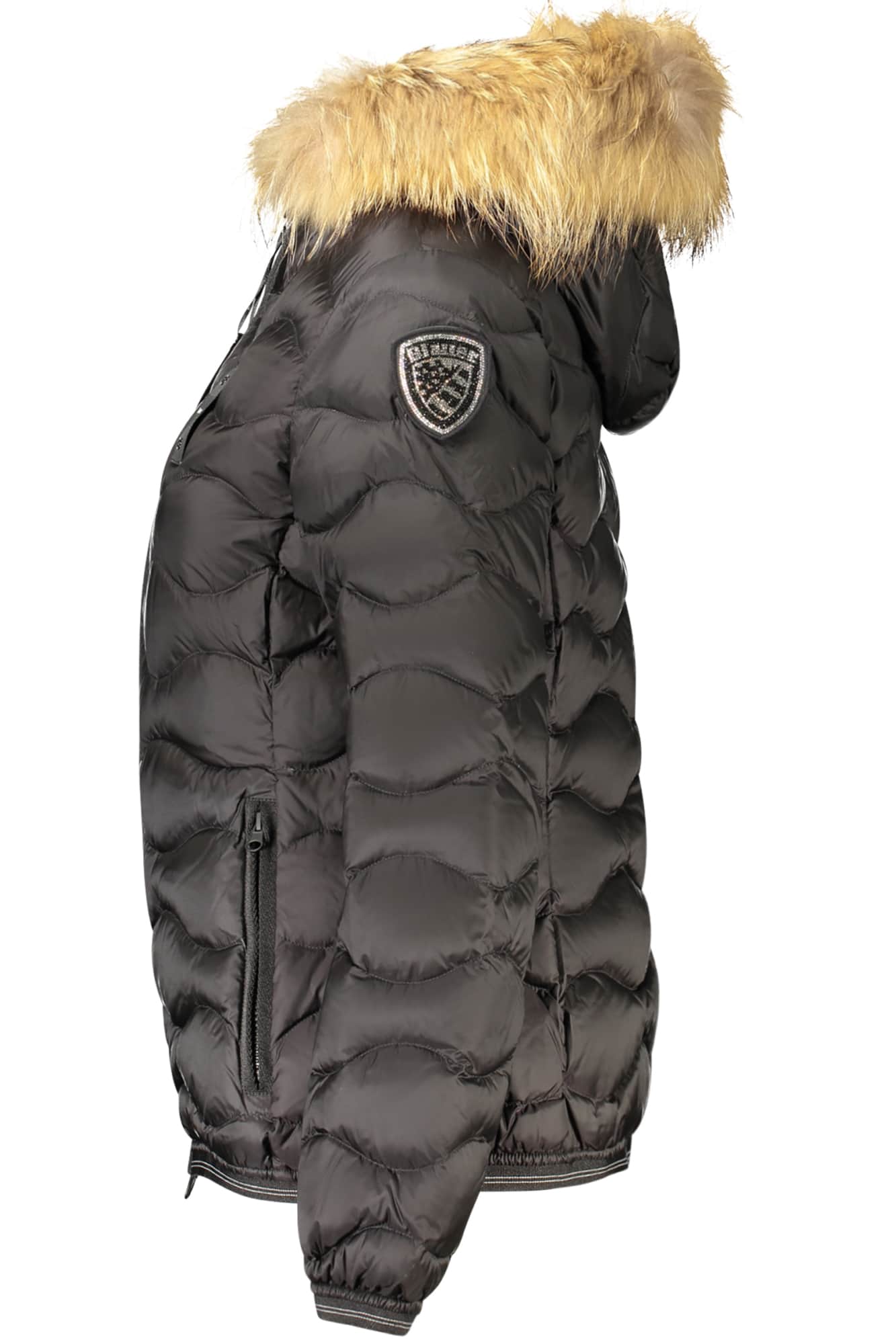 Blauer mujer negro chaqueta