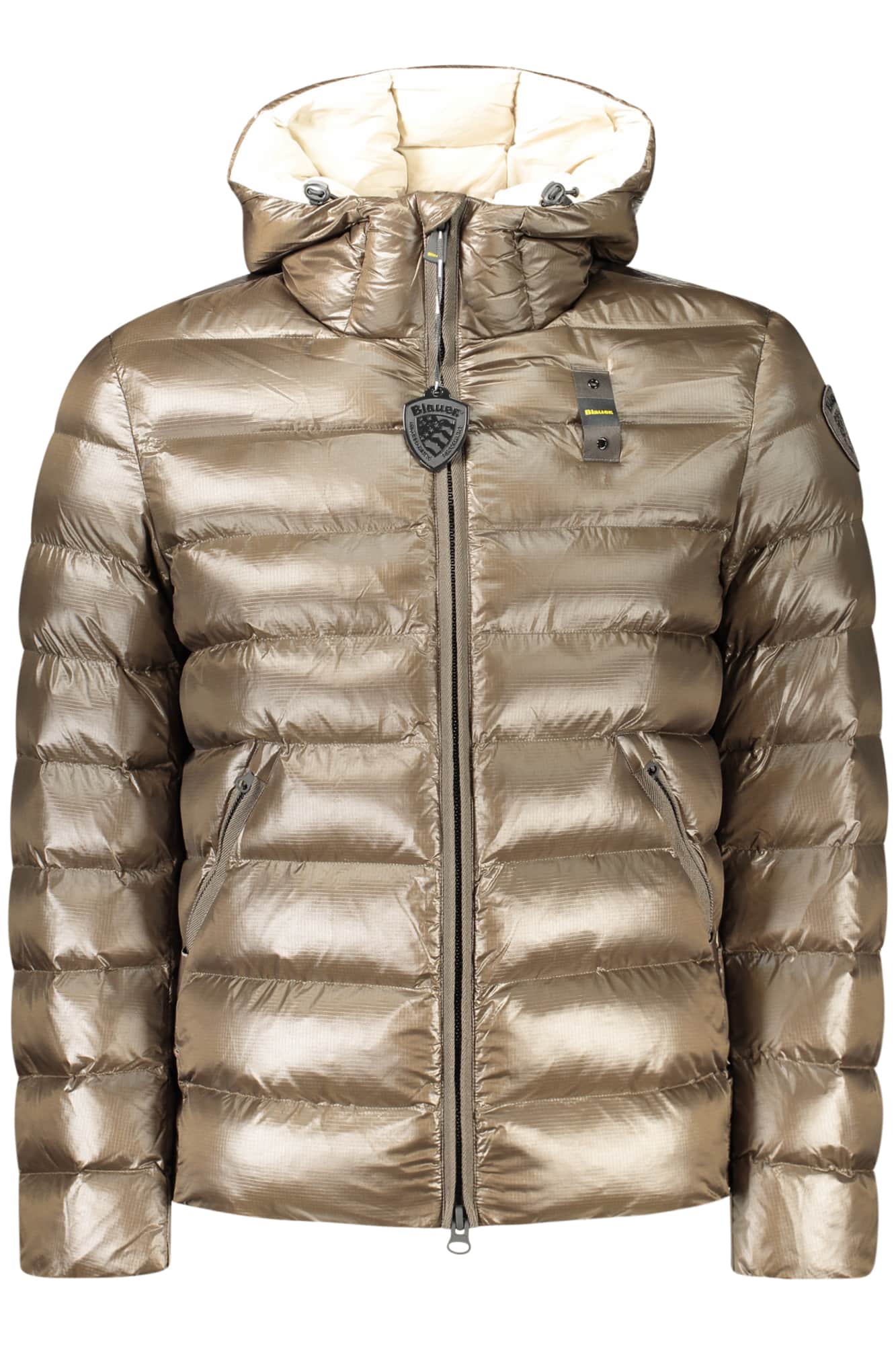 Blauer hombre verde chaqueta