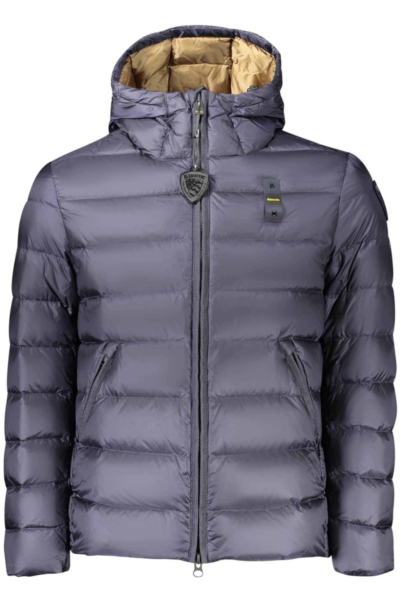 Blauer hombre azul chaqueta