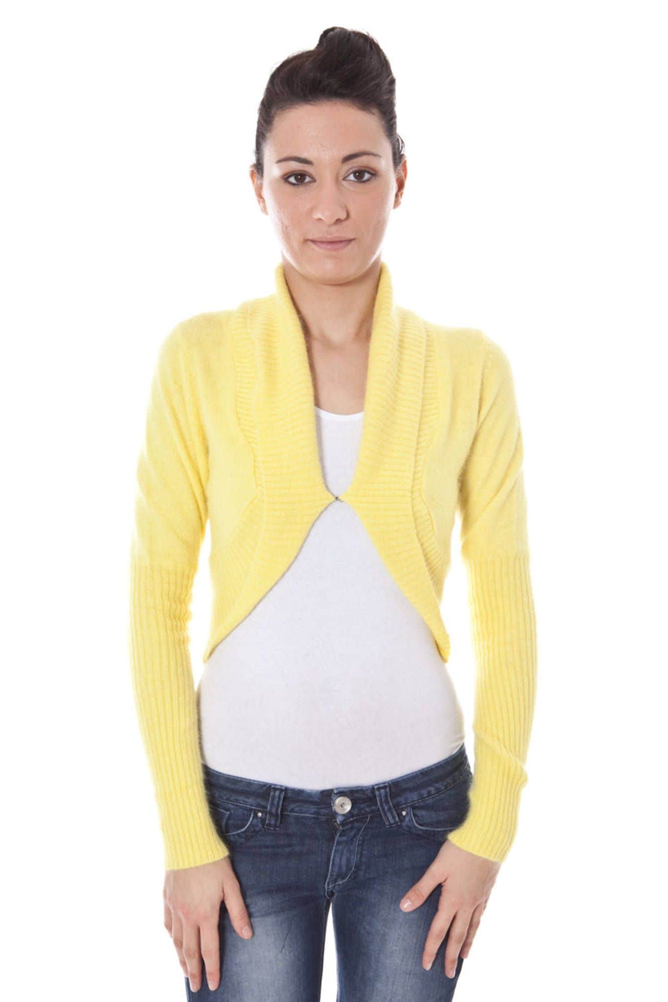 Datch bolero manga larga mujer amarillo