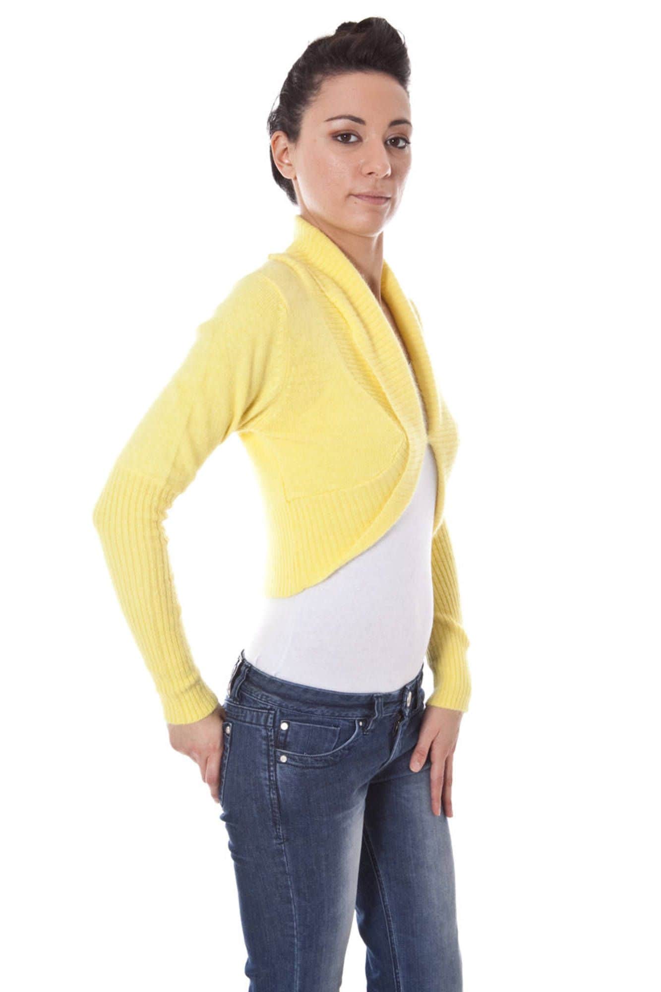 Datch bolero manga larga mujer amarillo