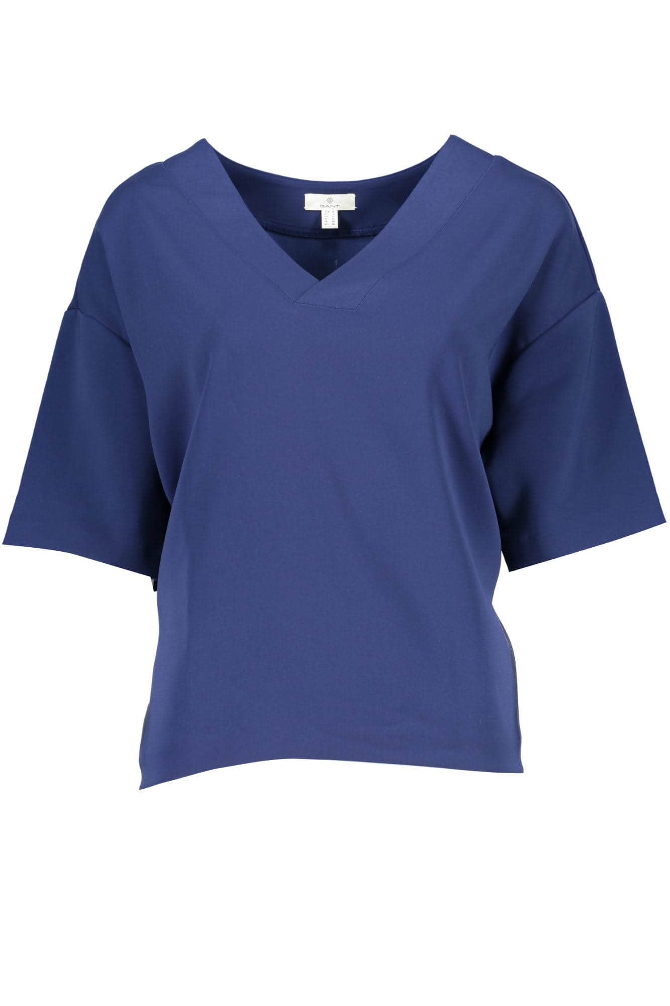 Gant mujer manga corta t-camisa azul