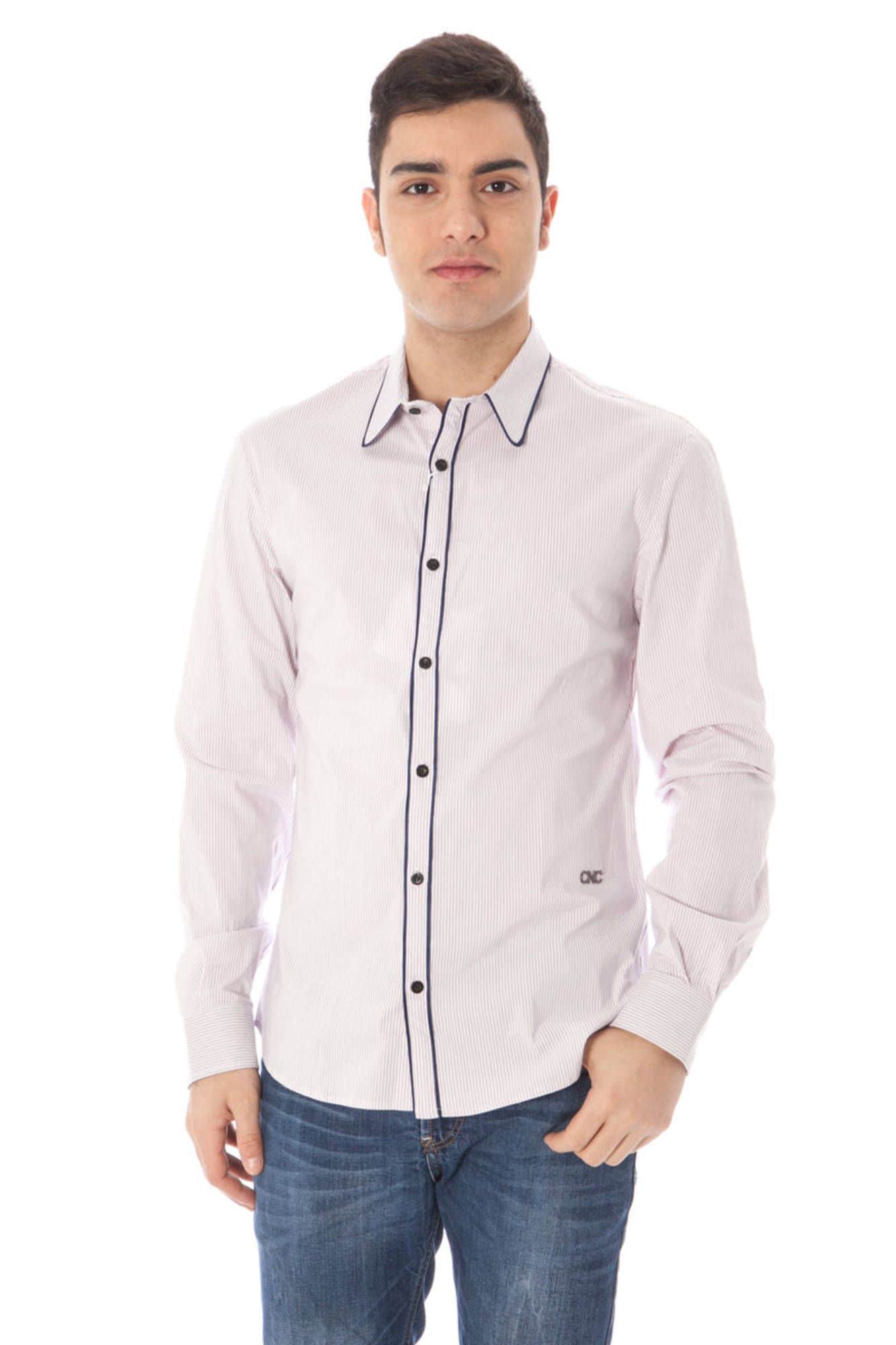 Ropa de baño National hombre manga larga camisa ligero azul