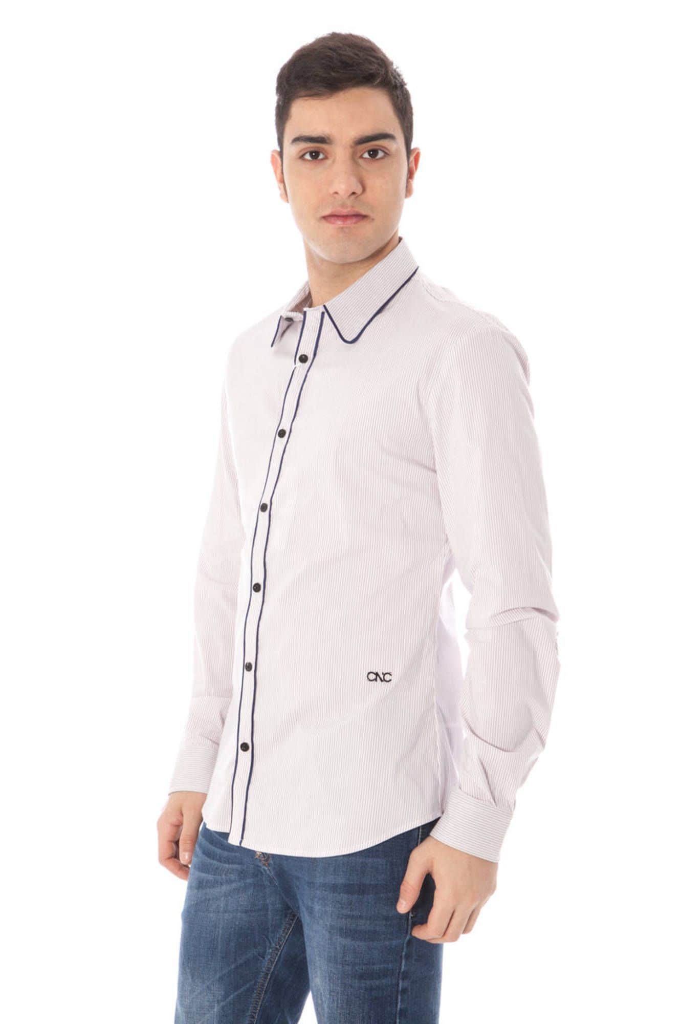 Ropa de baño National hombre manga larga camisa ligero azul