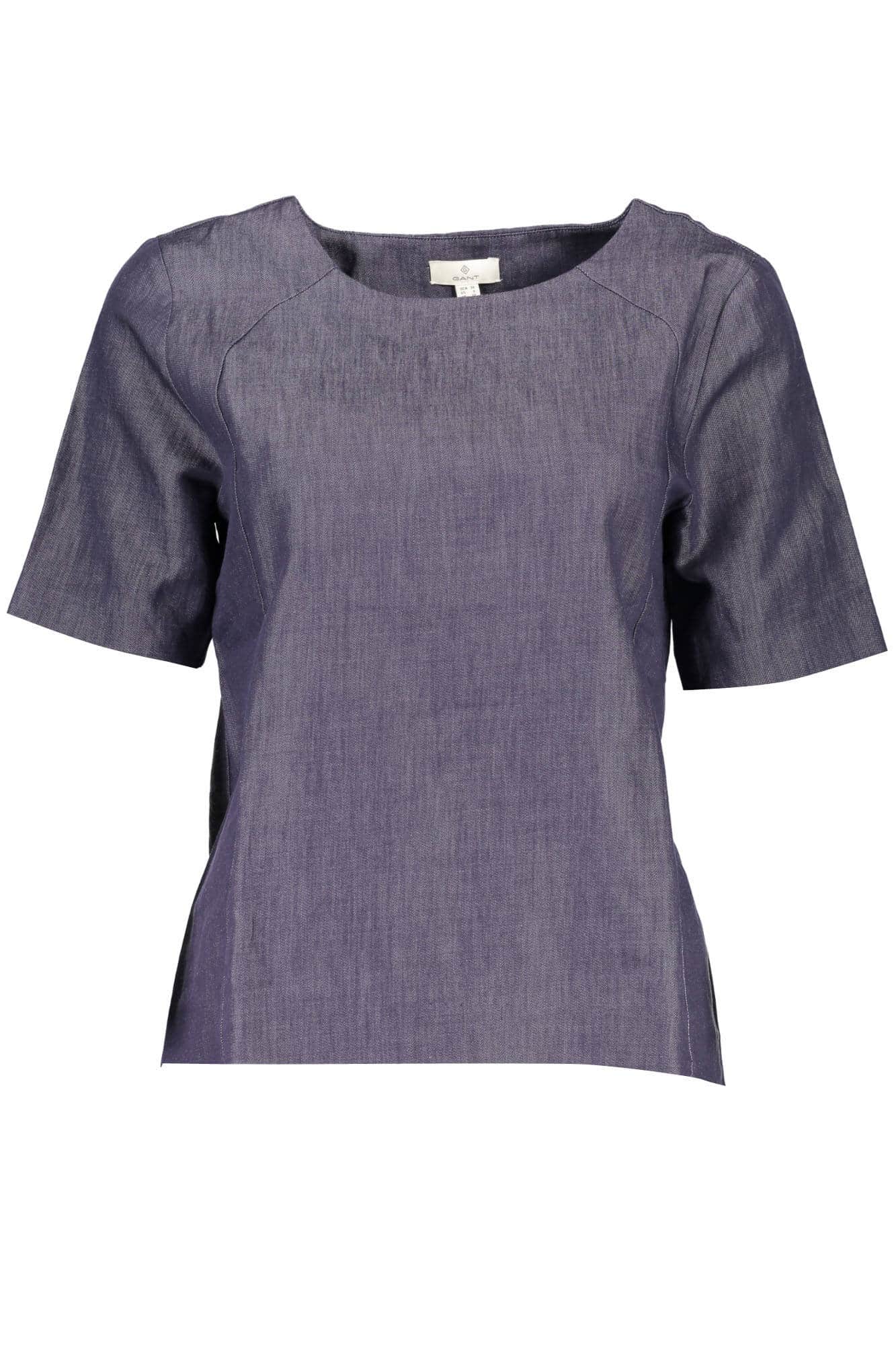 Gant mujer manga corta t-camisa azul