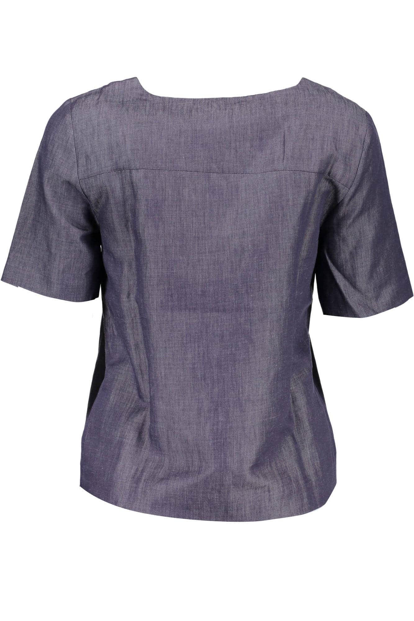 Gant mujer manga corta t-camisa azul