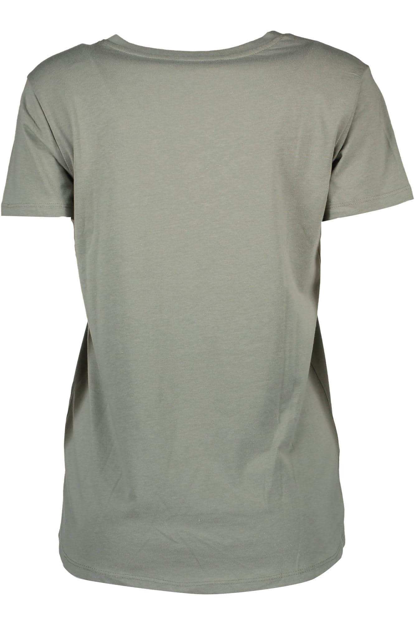 Silvian Heach verde mujer manga corta t-camisa