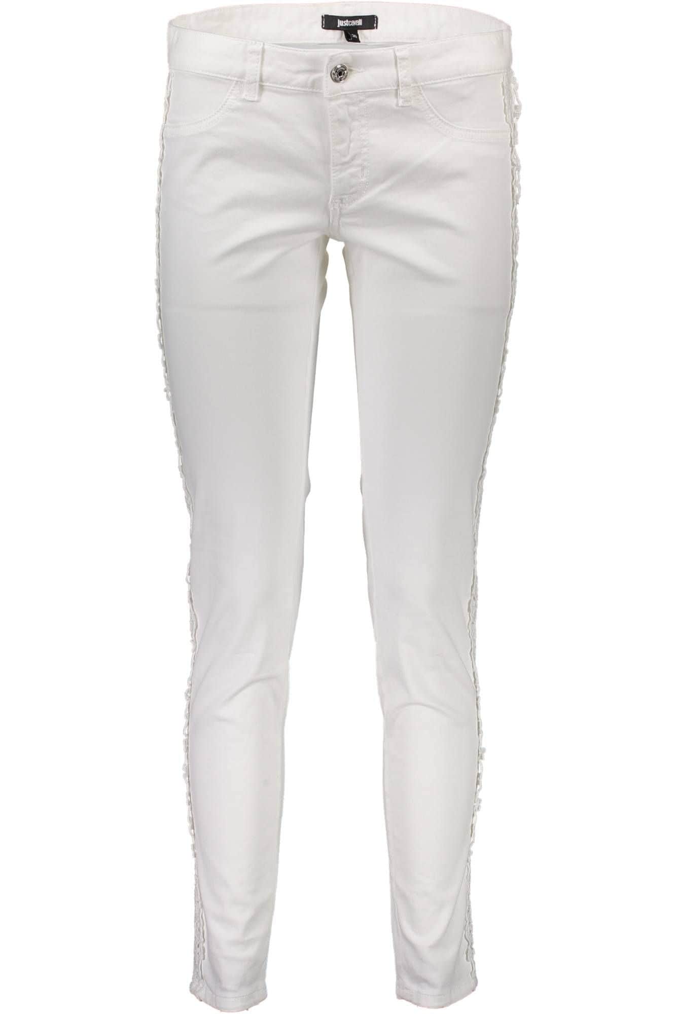 Just Cavalli mujer blanco pantalón