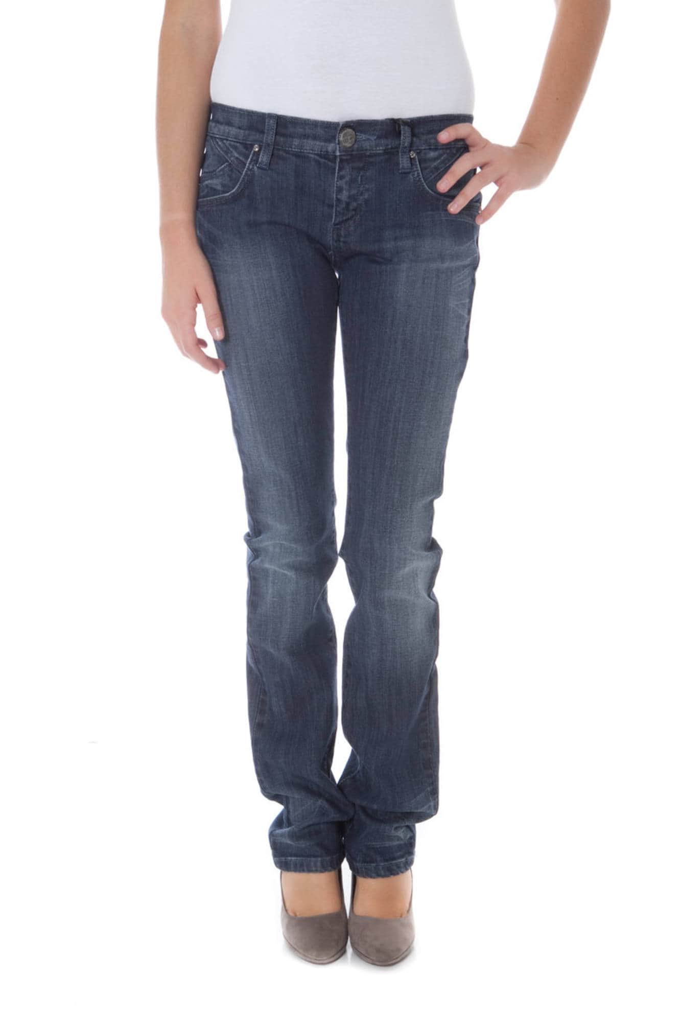 Azul mujer denim denim hard vaqueros